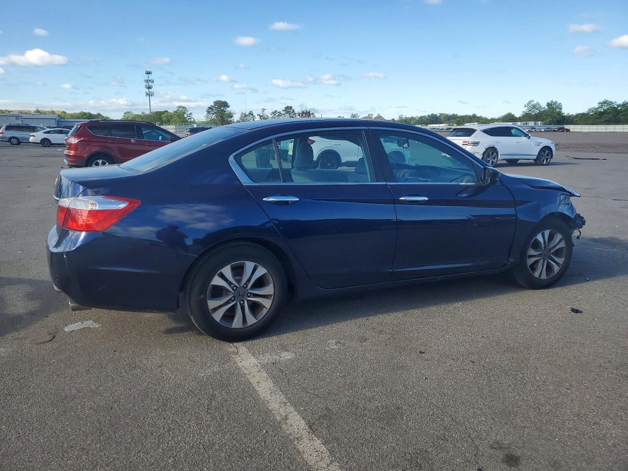 2015 Honda Accord Lx Blue vin: 1HGCR2F34FA218219