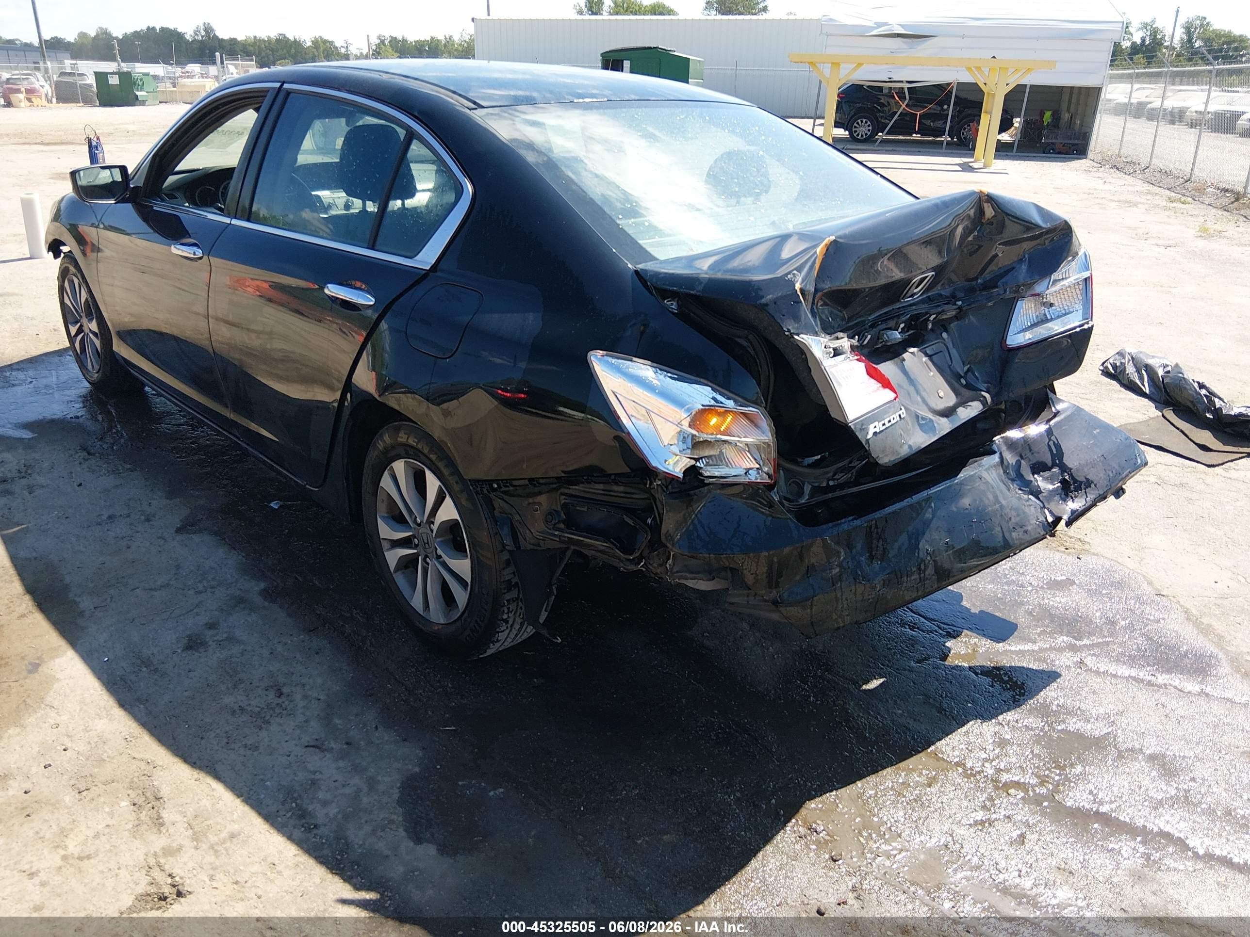 2015 Honda Accord Lx Black vin: 1HGCR2F34FA221637