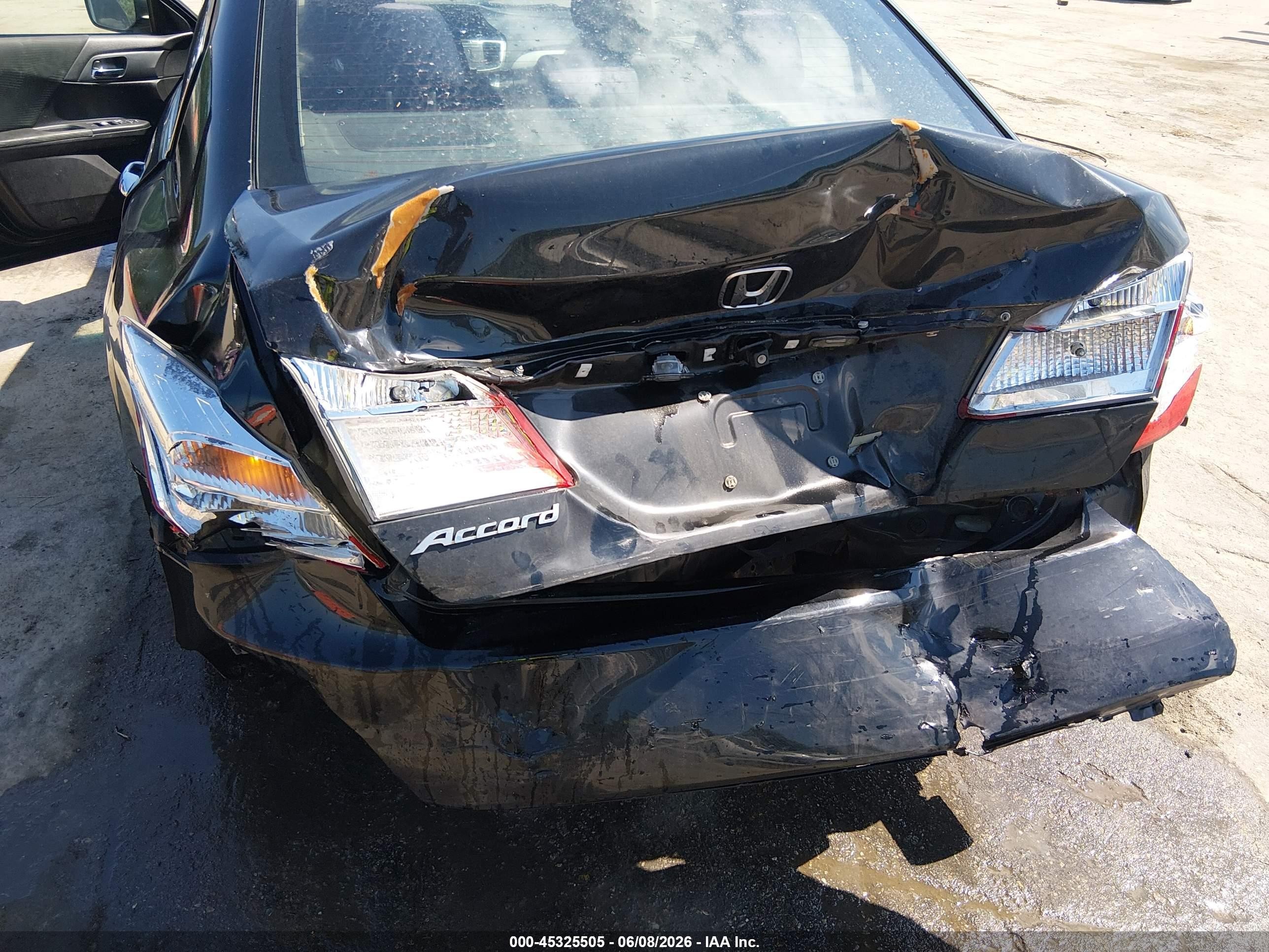 2015 Honda Accord Lx Black vin: 1HGCR2F34FA221637