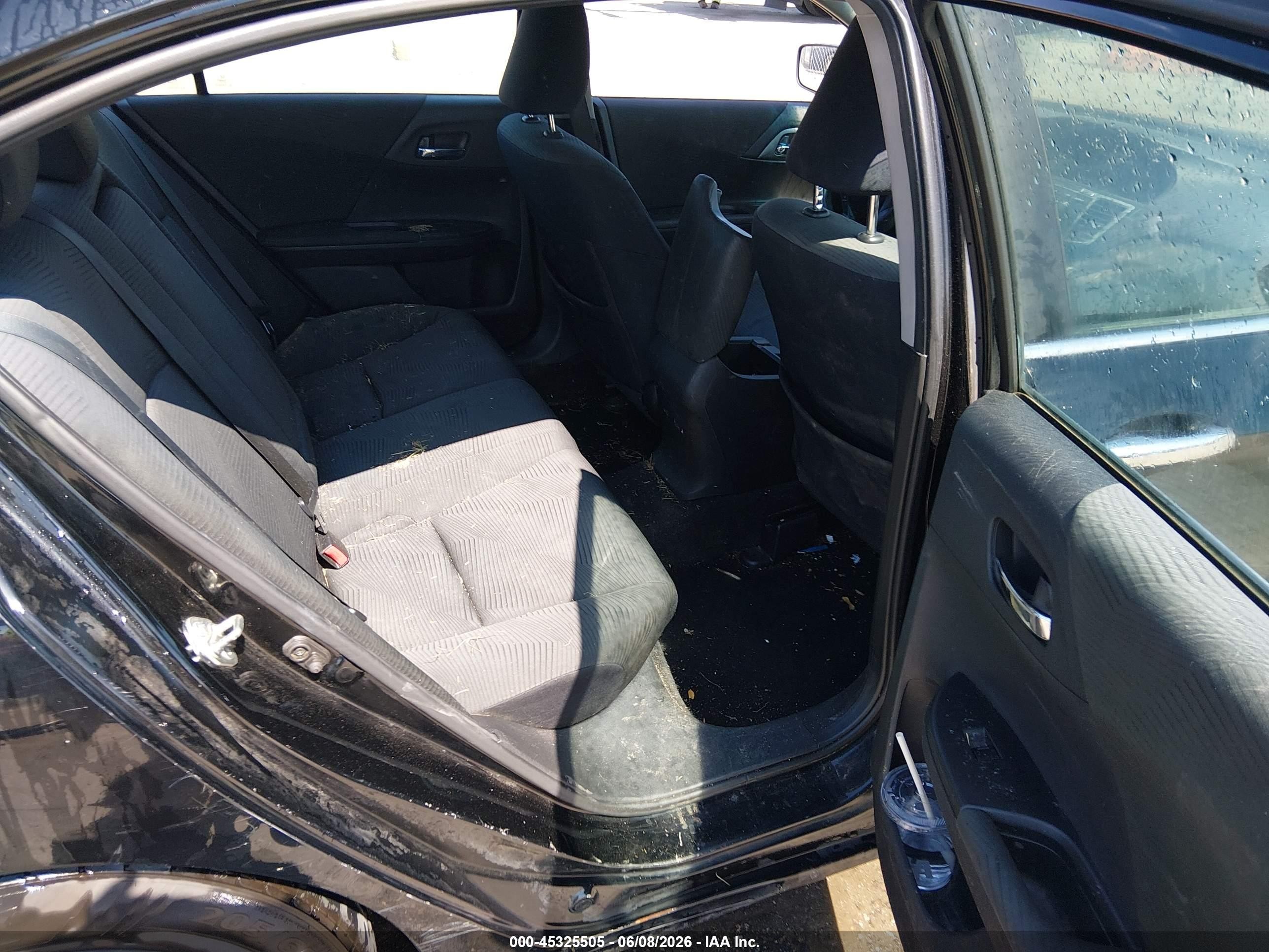 2015 Honda Accord Lx Black vin: 1HGCR2F34FA221637