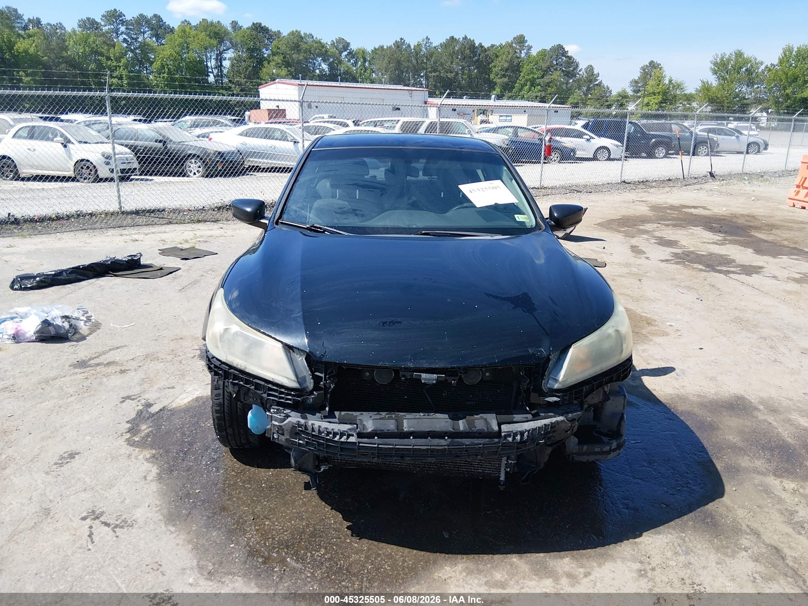 2015 Honda Accord Lx Black vin: 1HGCR2F34FA221637