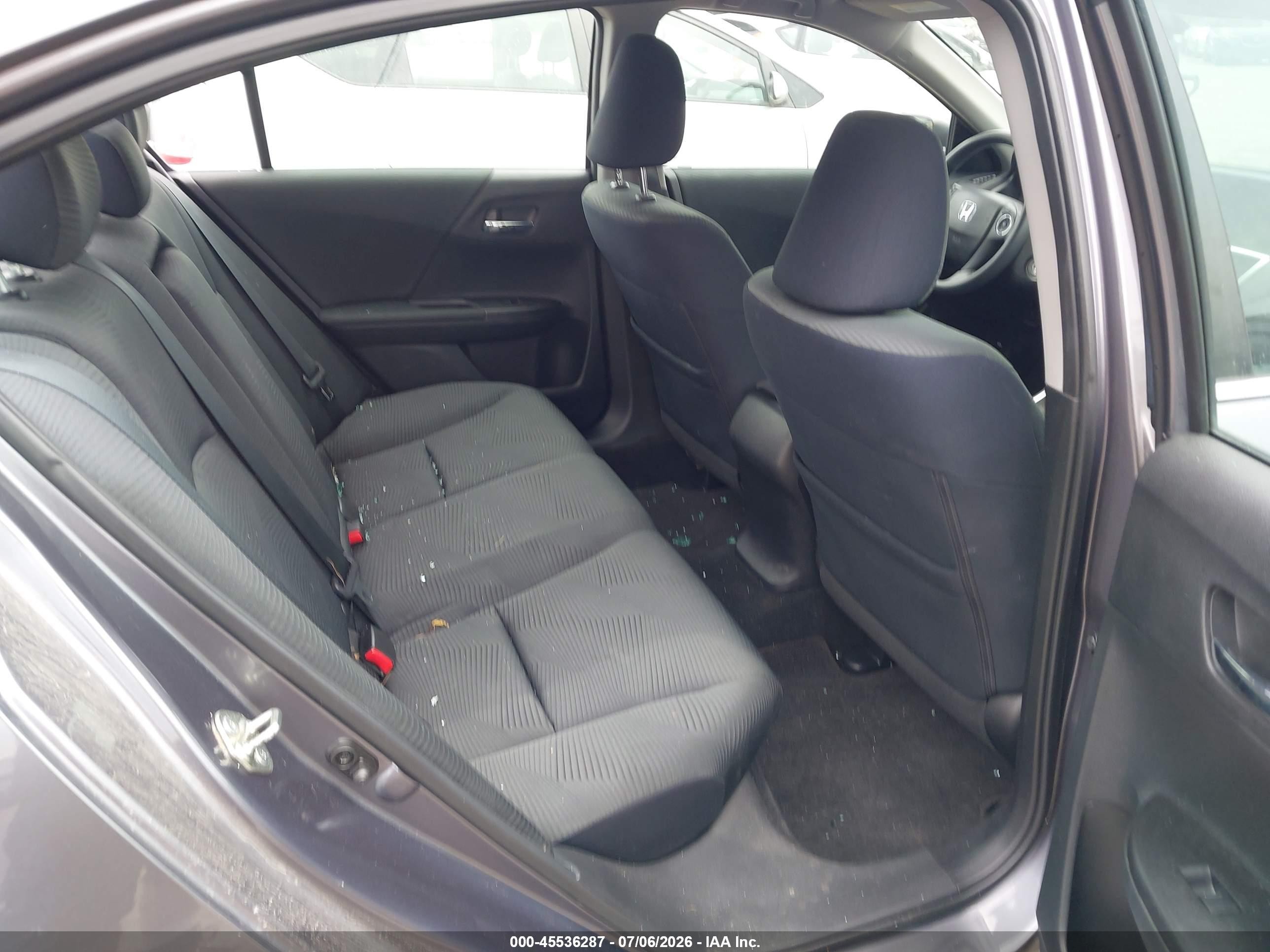 2015 Honda Accord Lx Gray vin: 1HGCR2F34FA236719