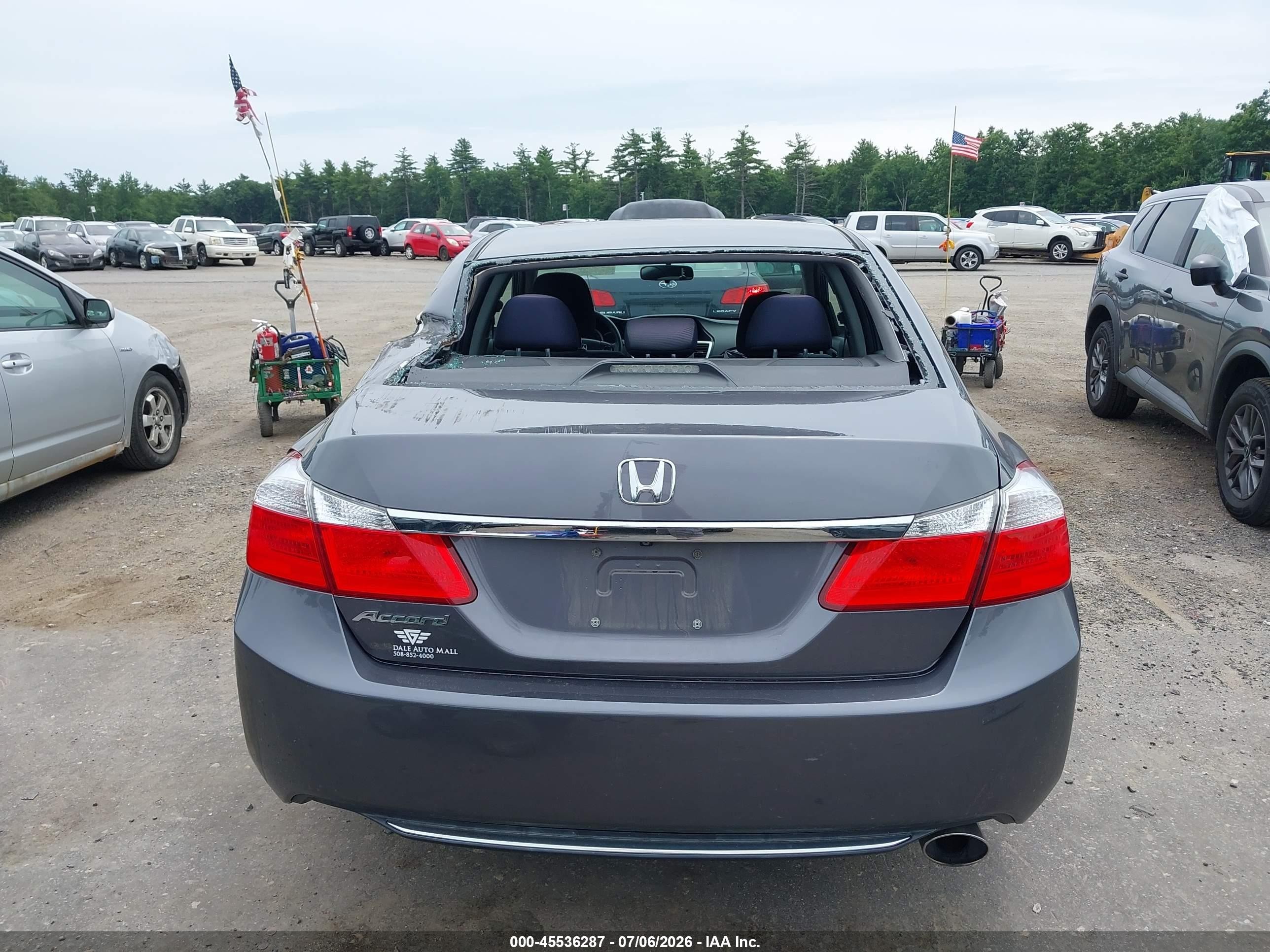 2015 Honda Accord Lx Gray vin: 1HGCR2F34FA236719