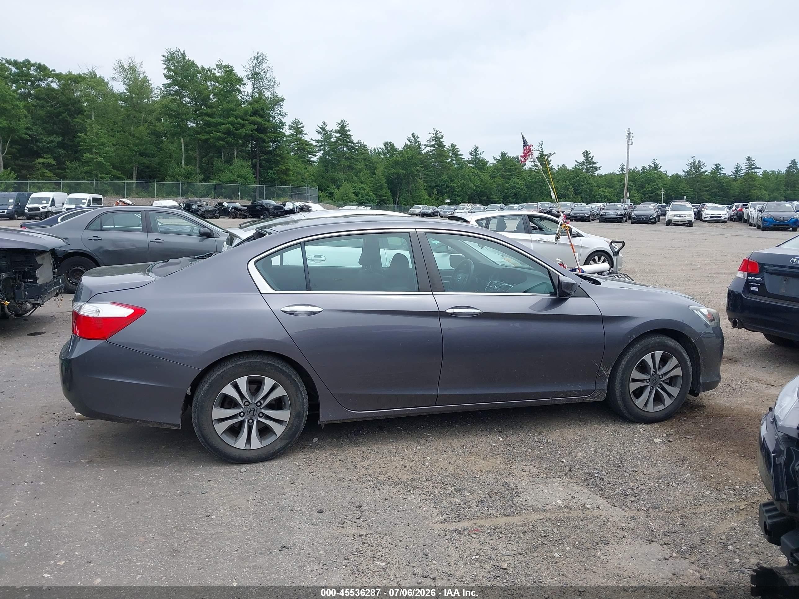 2015 Honda Accord Lx Gray vin: 1HGCR2F34FA236719