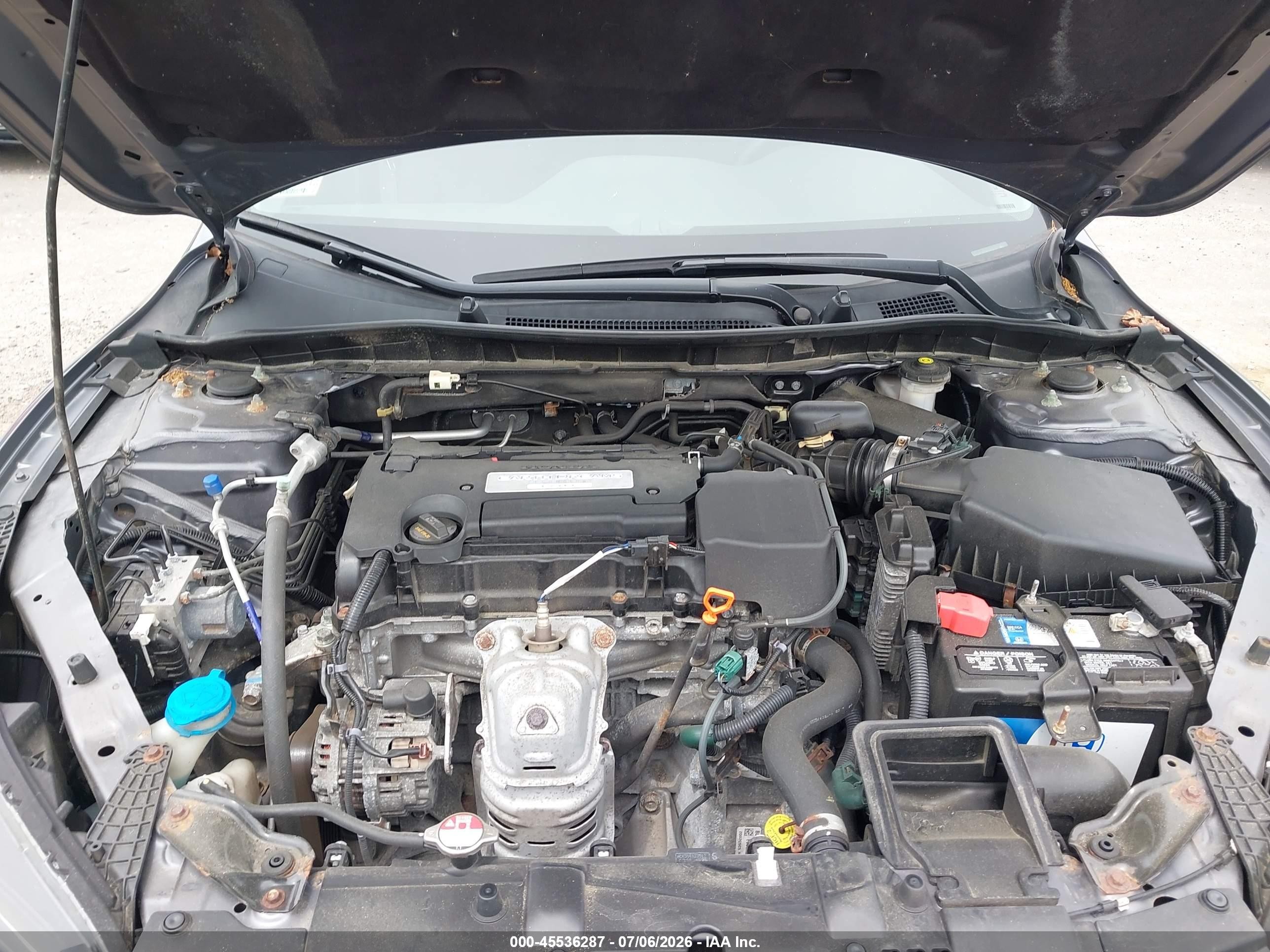 2015 Honda Accord Lx Gray vin: 1HGCR2F34FA236719