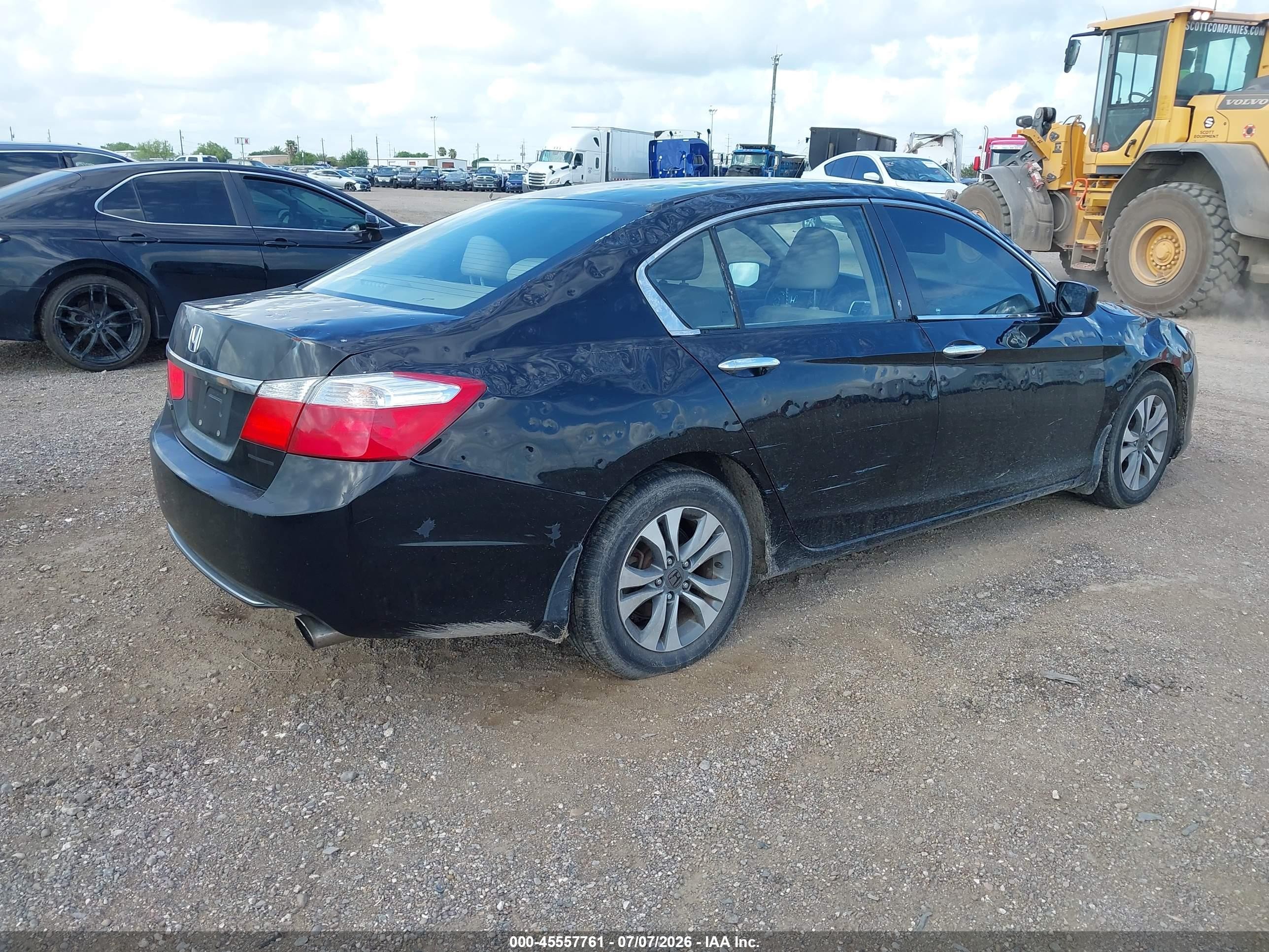 2015 Honda Accord Lx Black vin: 1HGCR2F34FA243363