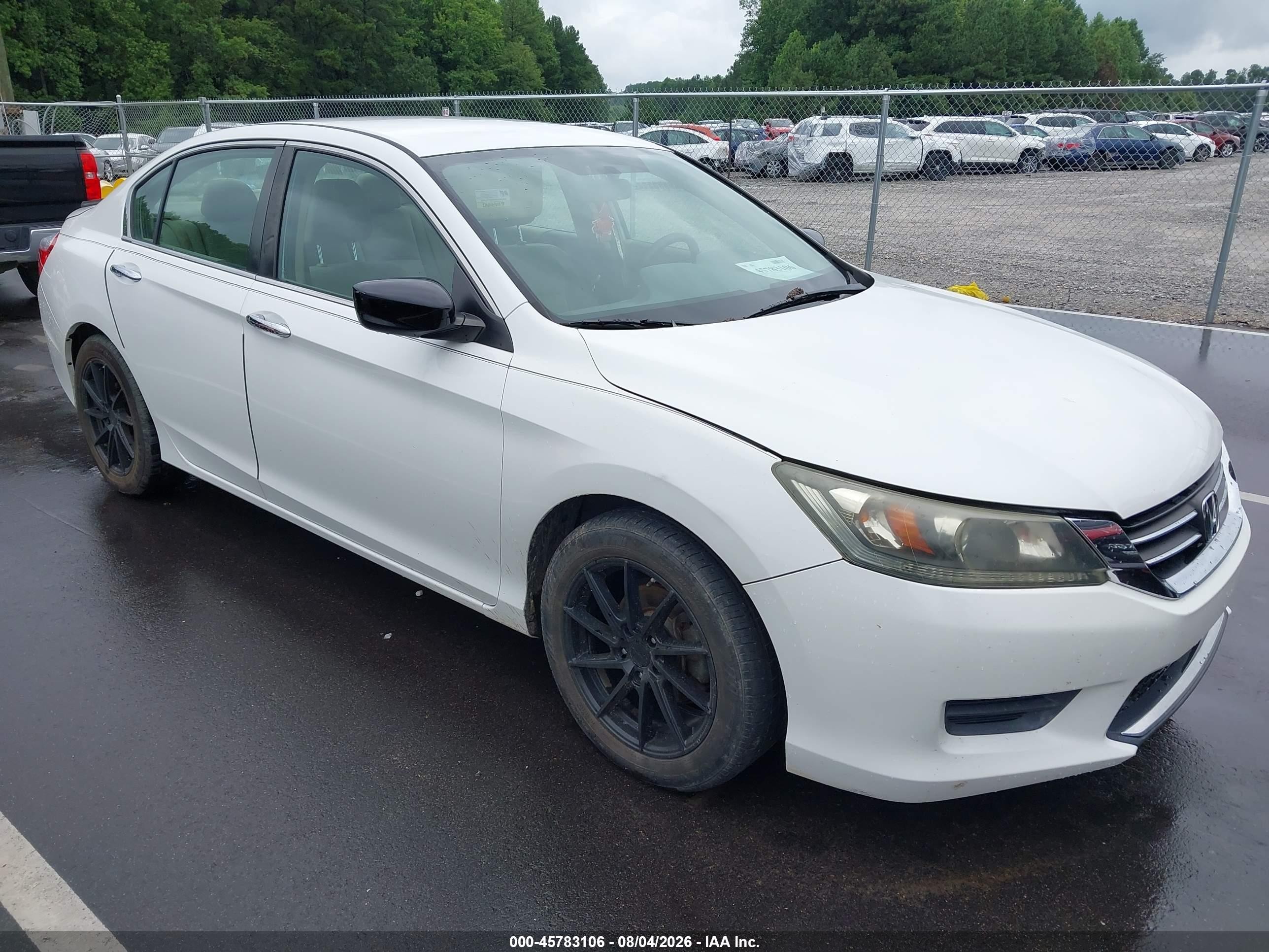 2015 Honda Accord Lx White vin: 1HGCR2F34FA248711