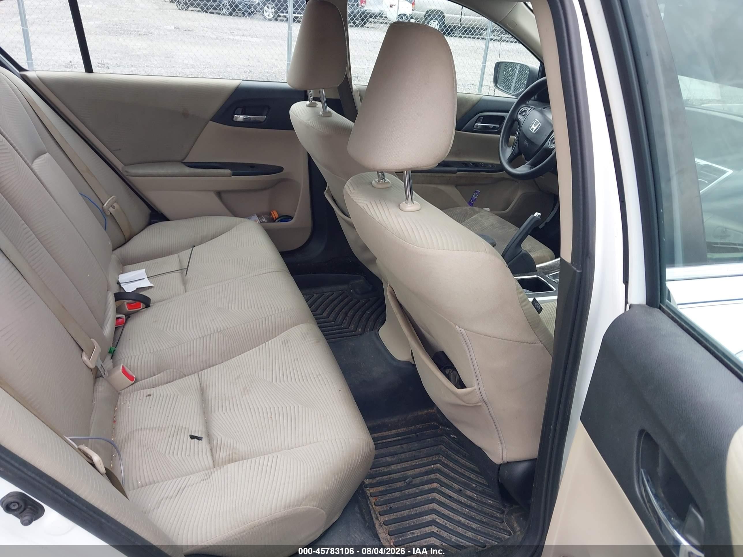 2015 Honda Accord Lx Белый vin: 1HGCR2F34FA248711