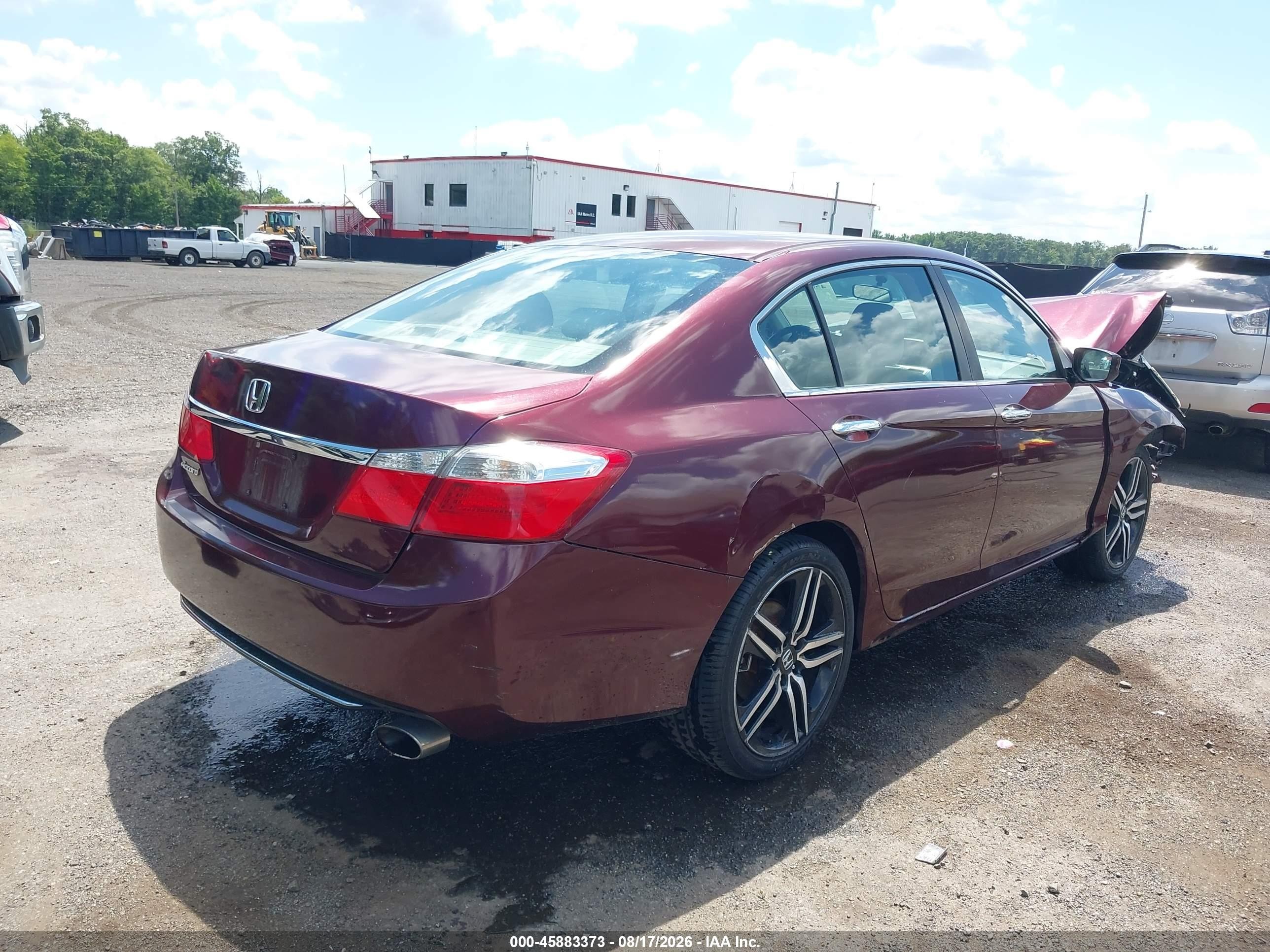 2015 Honda Accord Lx Бордовый vin: 1HGCR2F34FA251320