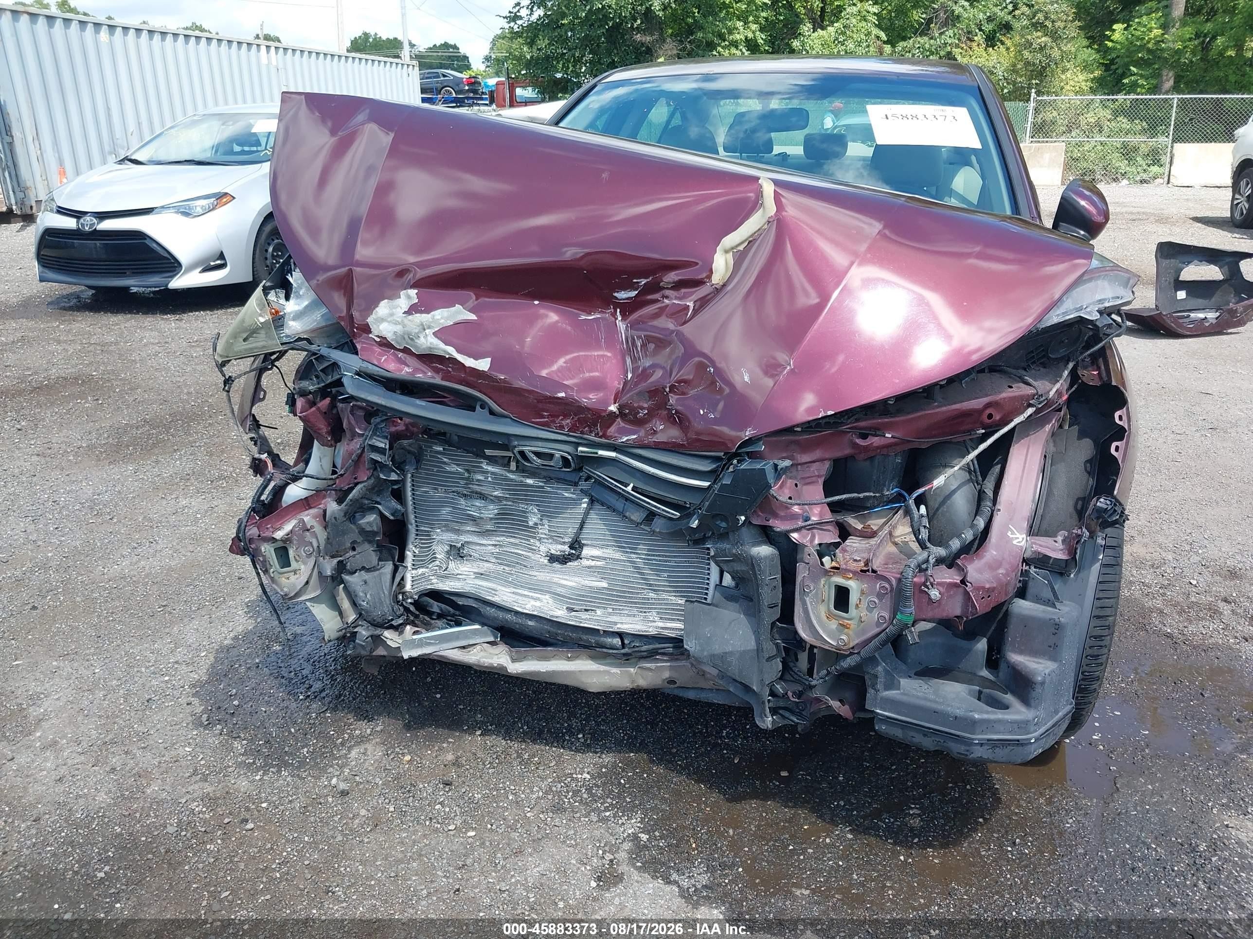 2015 Honda Accord Lx Бордовый vin: 1HGCR2F34FA251320