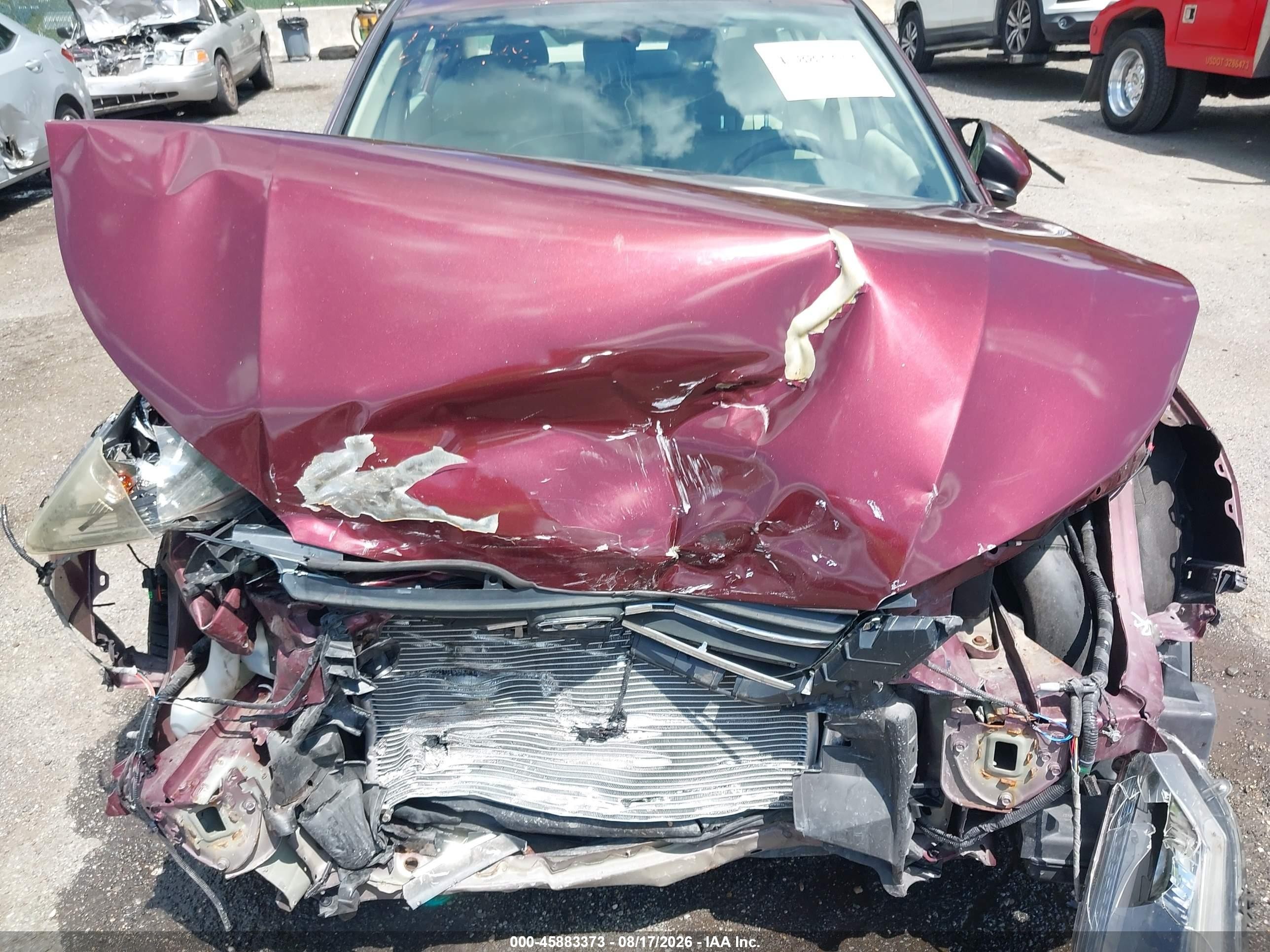 2015 Honda Accord Lx Бордовый vin: 1HGCR2F34FA251320