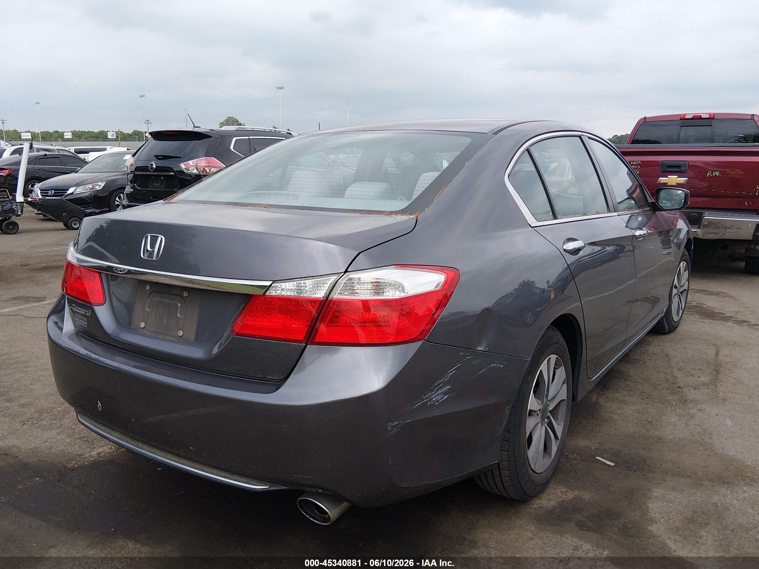 2015 Honda Accord Lx Gray vin: 1HGCR2F34FA261569
