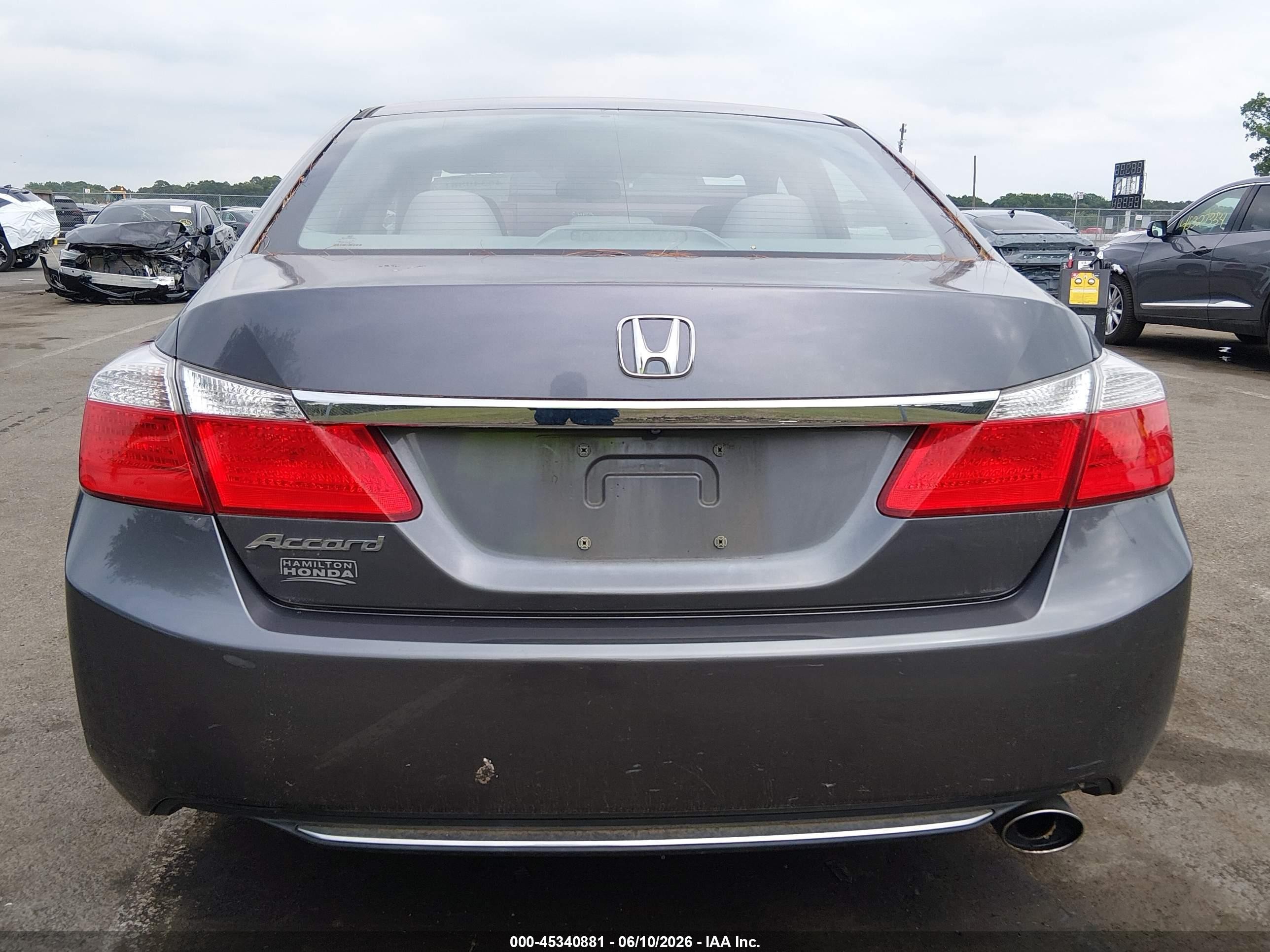 2015 Honda Accord Lx Gray vin: 1HGCR2F34FA261569