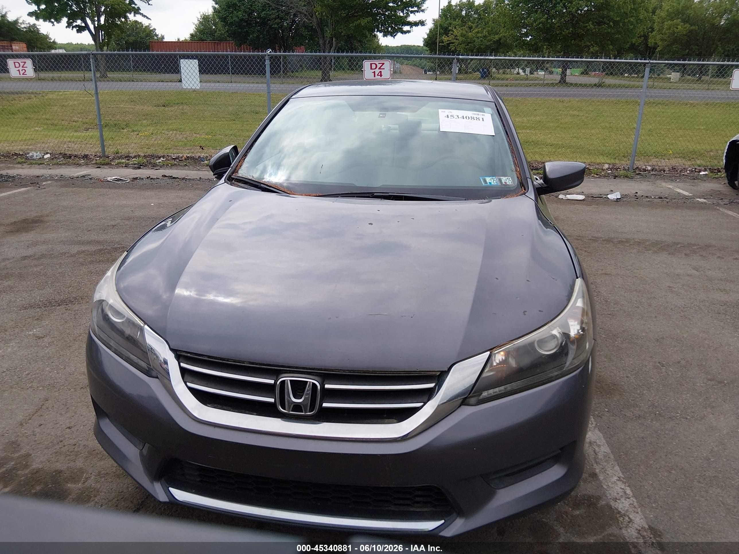 2015 Honda Accord Lx Gray vin: 1HGCR2F34FA261569