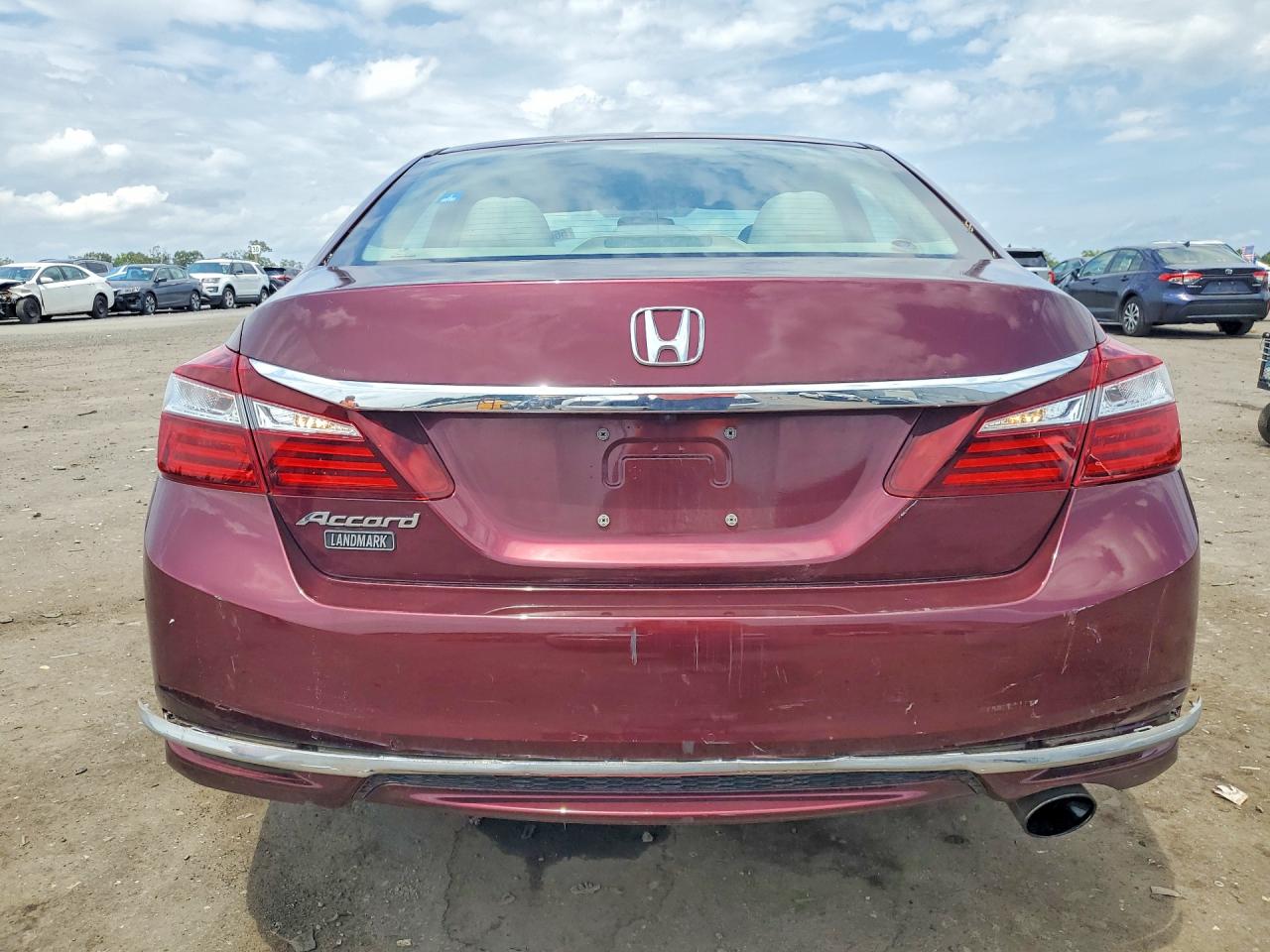 2016 Honda Accord Lx Burgundy vin: 1HGCR2F34GA075337