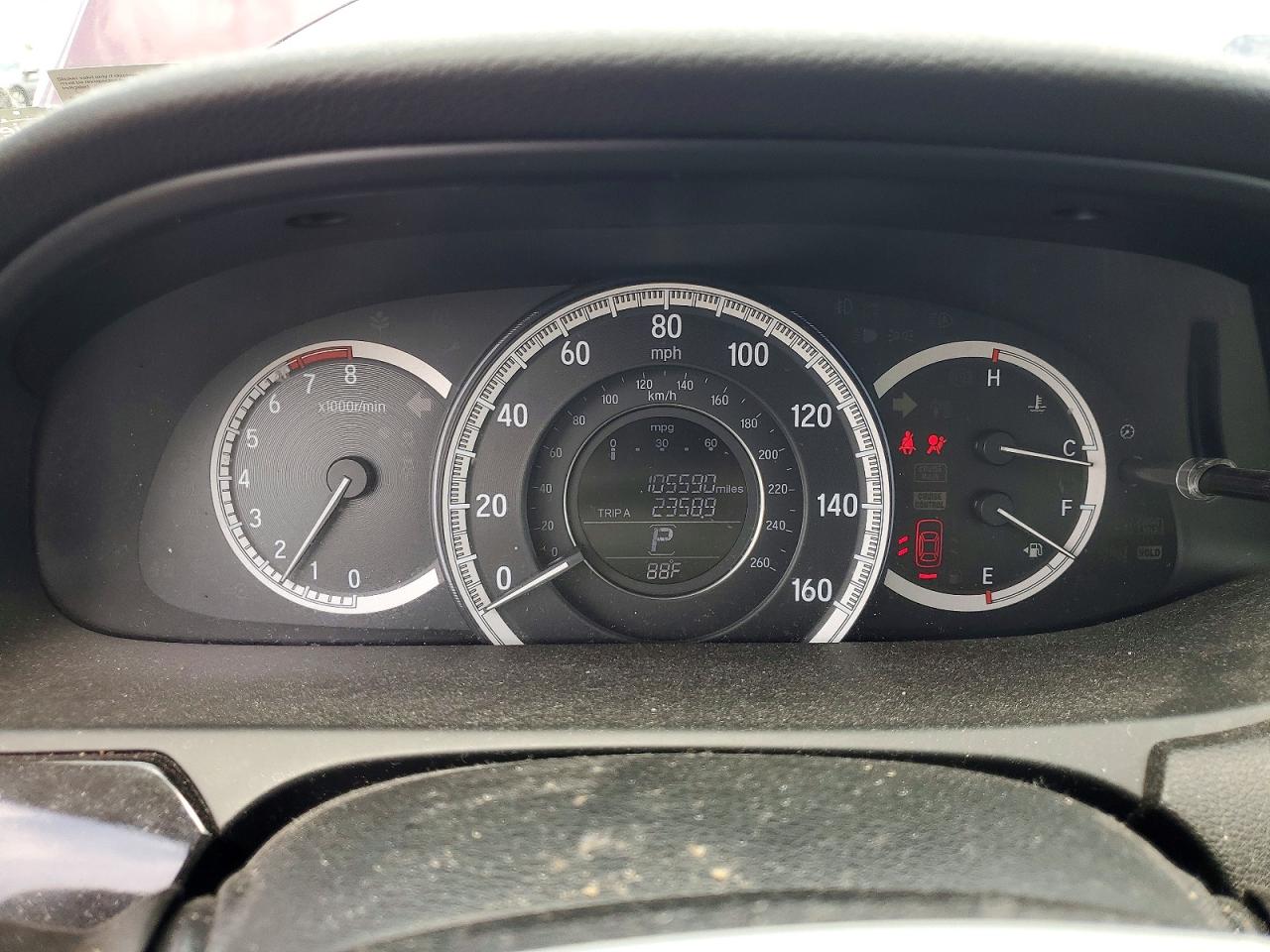 2016 Honda Accord Lx Burgundy vin: 1HGCR2F34GA075337