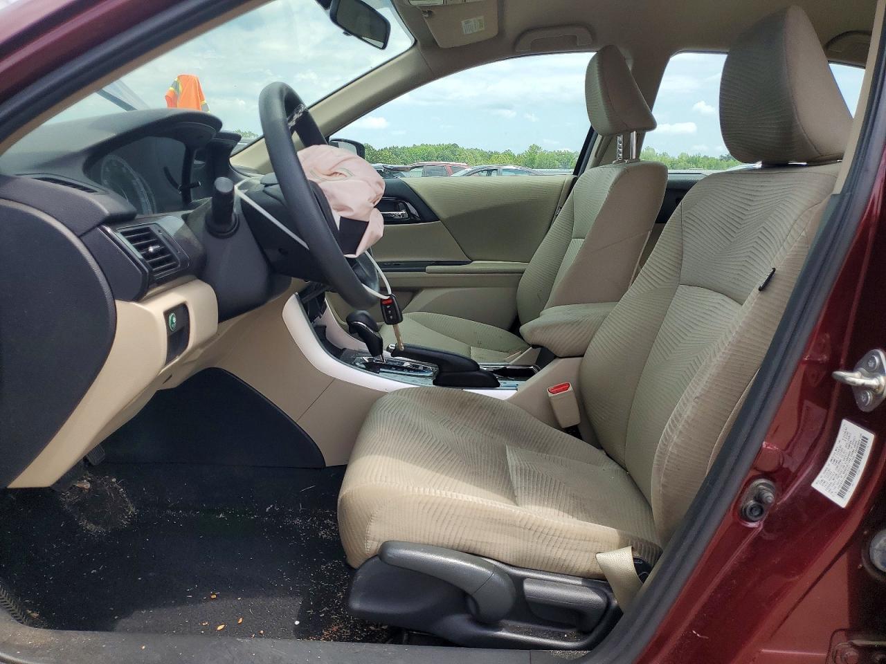2016 Honda Accord Lx Burgundy vin: 1HGCR2F34GA075337