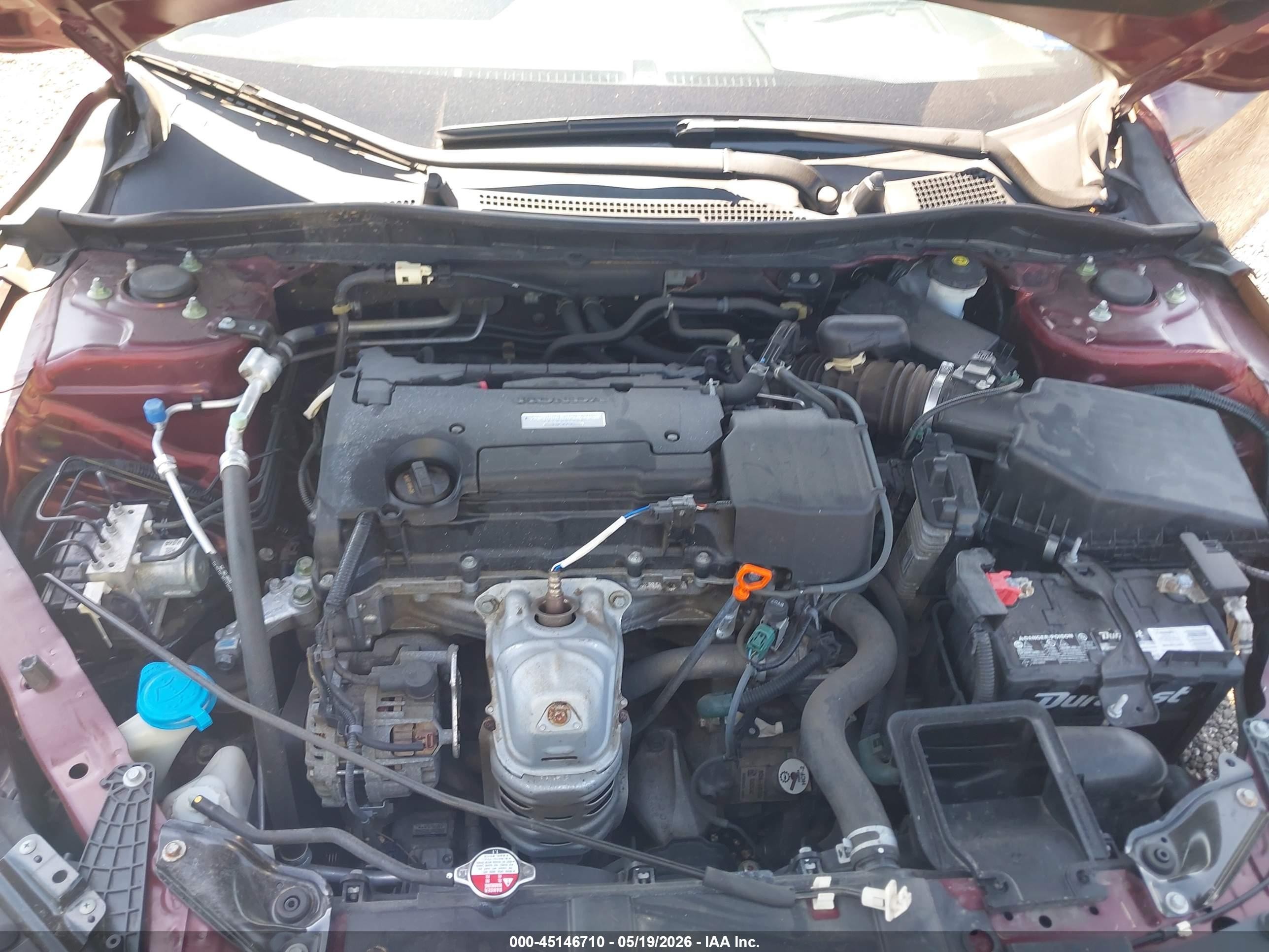 2016 Honda Accord Lx Maroon vin: 1HGCR2F34GA168326