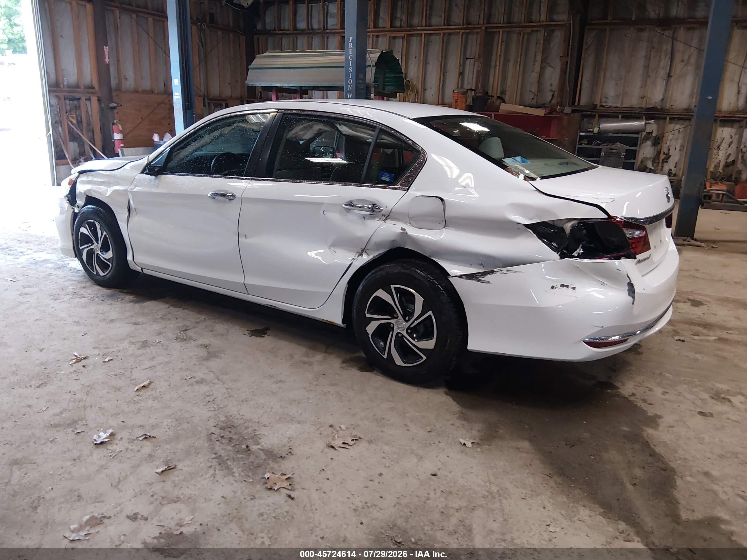 2017 Honda Accord Lx Белый vin: 1HGCR2F34HA080989