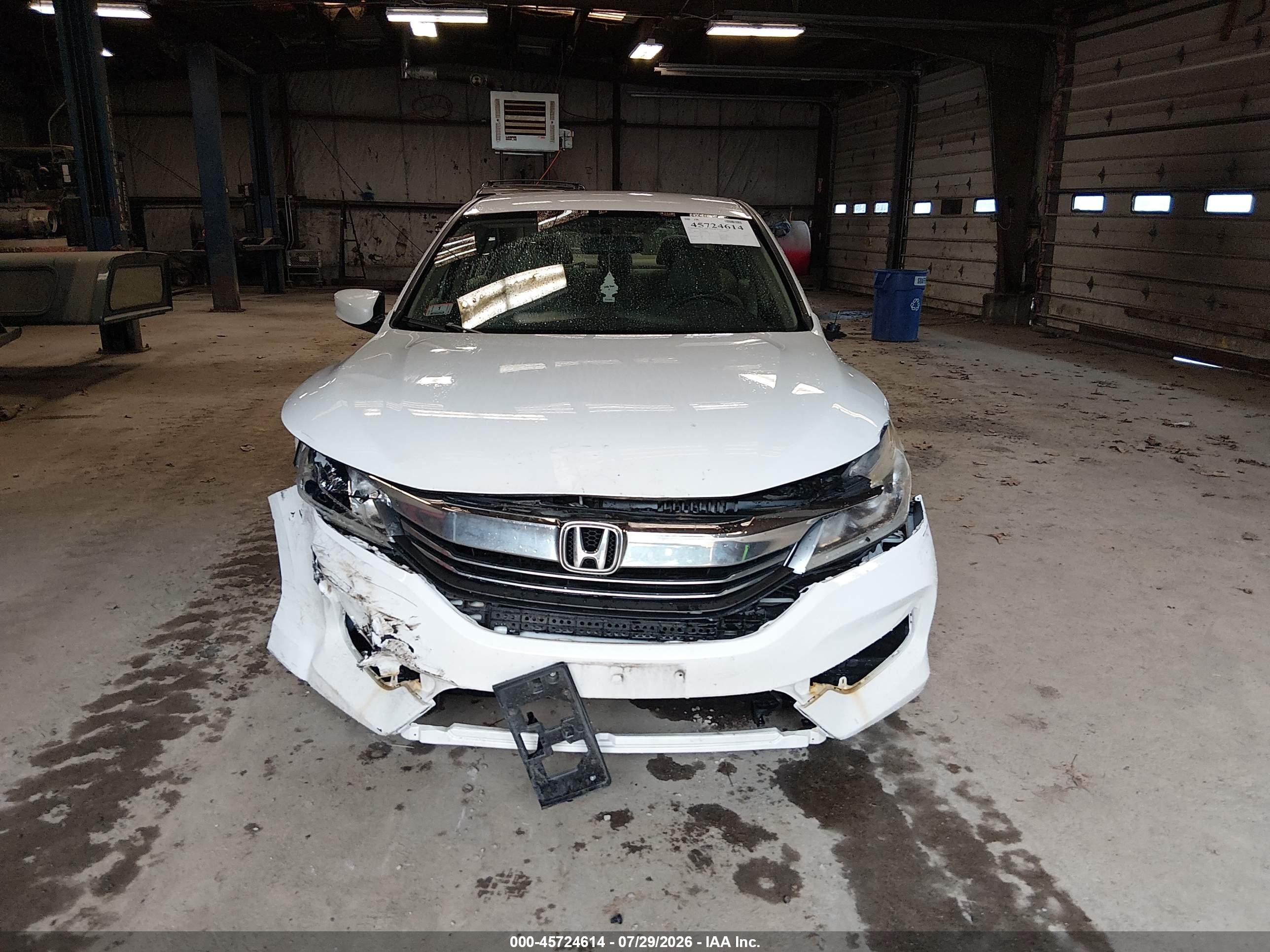 2017 Honda Accord Lx Белый vin: 1HGCR2F34HA080989