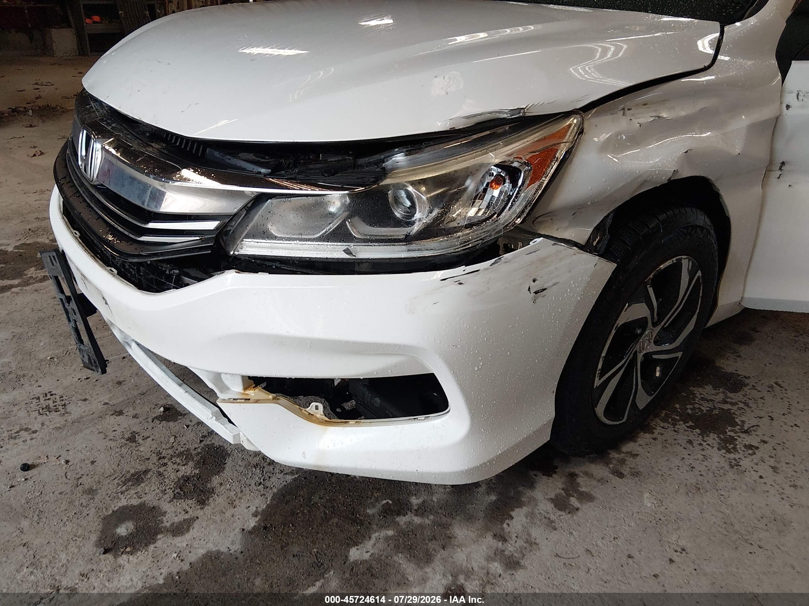 2017 Honda Accord Lx Белый vin: 1HGCR2F34HA080989