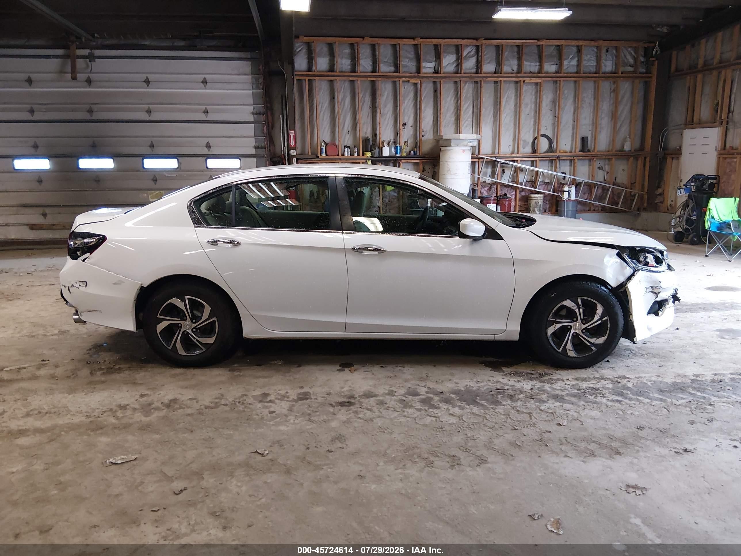 2017 Honda Accord Lx Белый vin: 1HGCR2F34HA080989