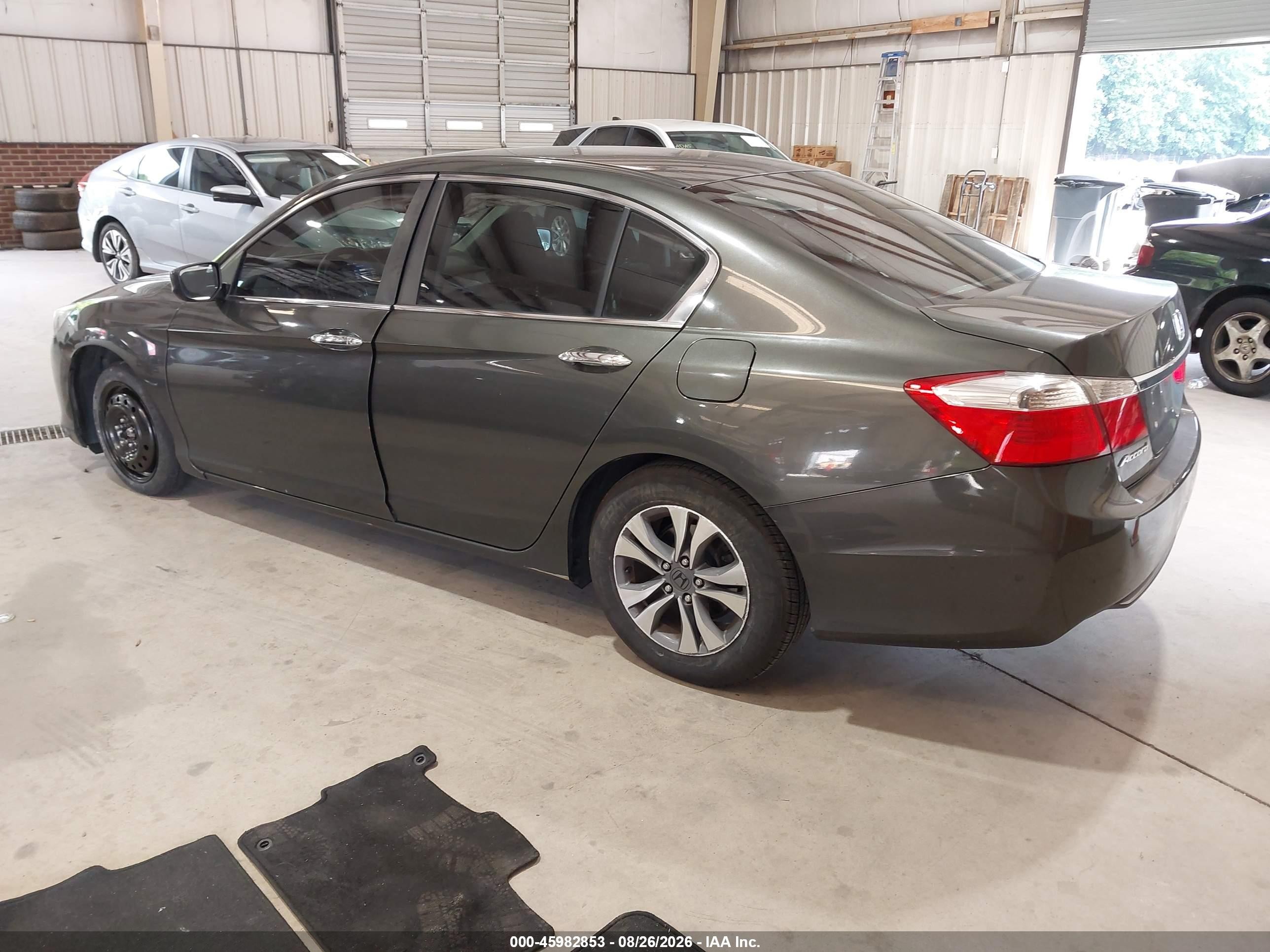 2013 Honda Accord Lx Gray vin: 1HGCR2F35DA031956