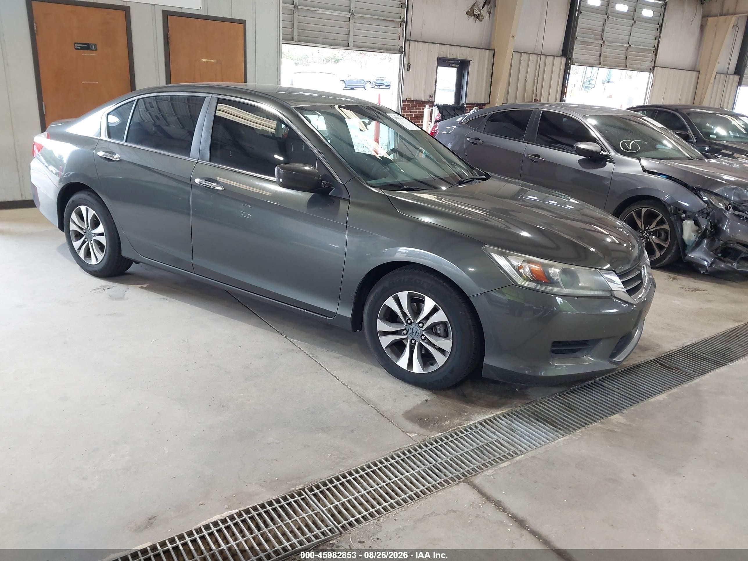 2013 Honda Accord Lx Gray vin: 1HGCR2F35DA031956
