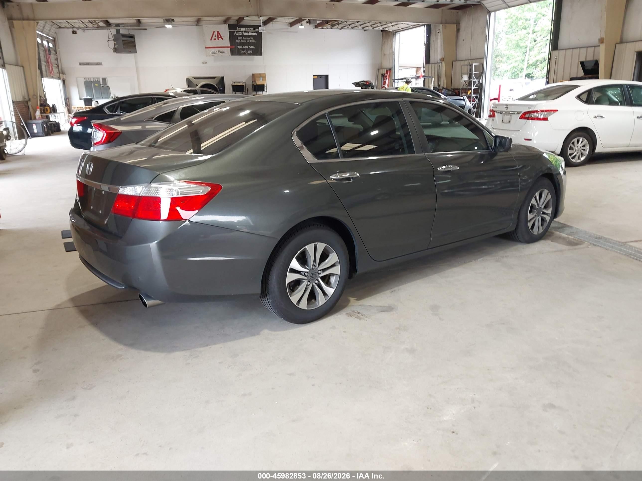 2013 Honda Accord Lx Gray vin: 1HGCR2F35DA031956