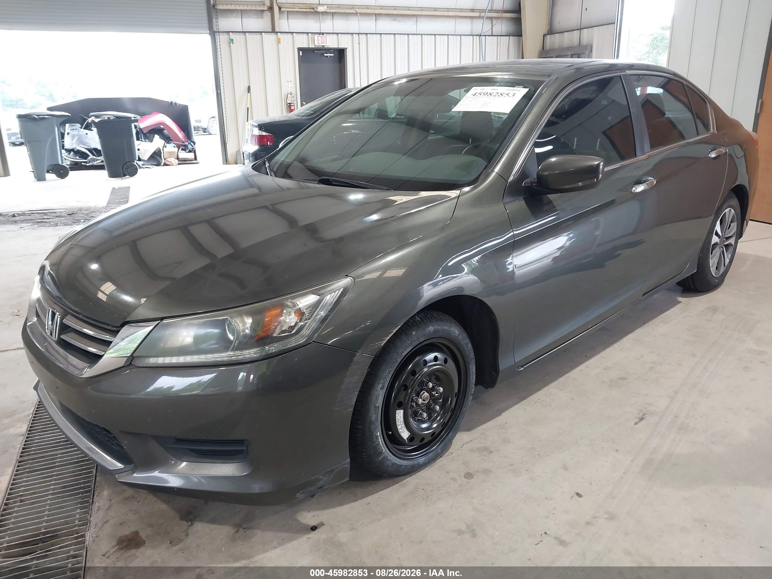 2013 Honda Accord Lx Gray vin: 1HGCR2F35DA031956