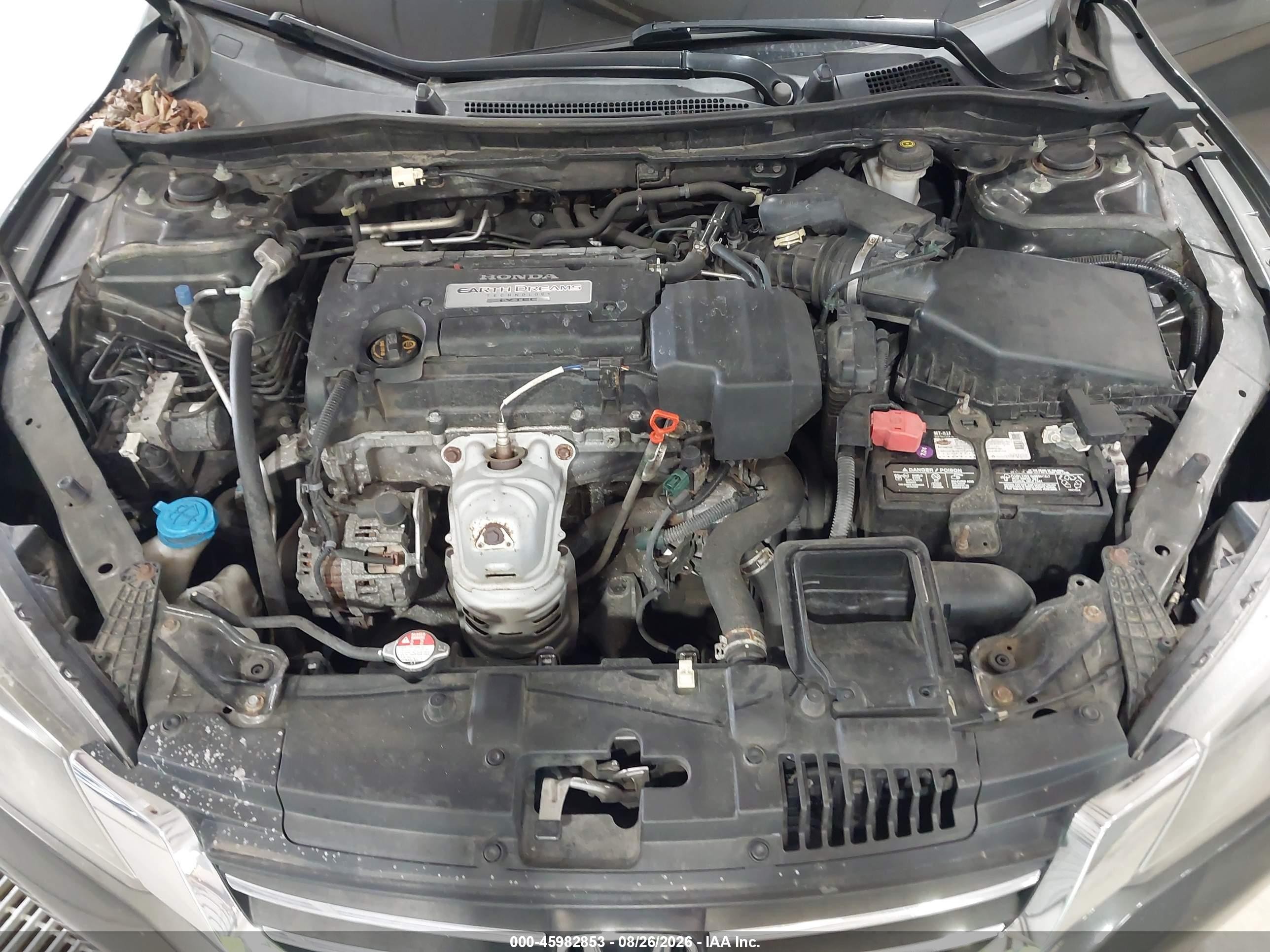 2013 Honda Accord Lx Gray vin: 1HGCR2F35DA031956