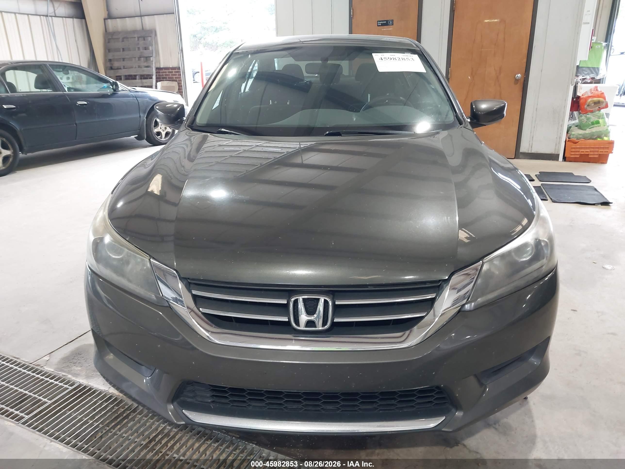 2013 Honda Accord Lx Gray vin: 1HGCR2F35DA031956