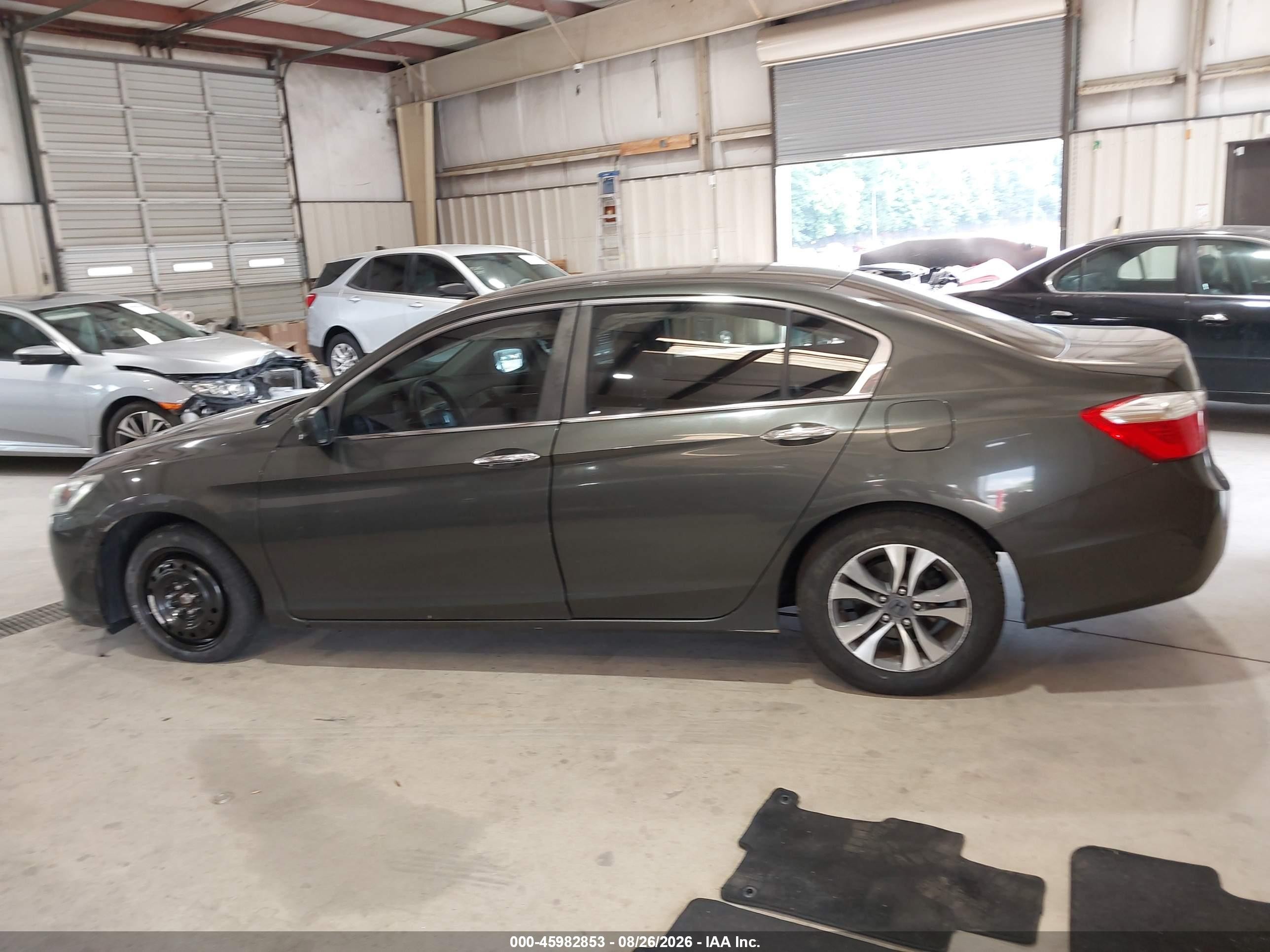 2013 Honda Accord Lx Gray vin: 1HGCR2F35DA031956
