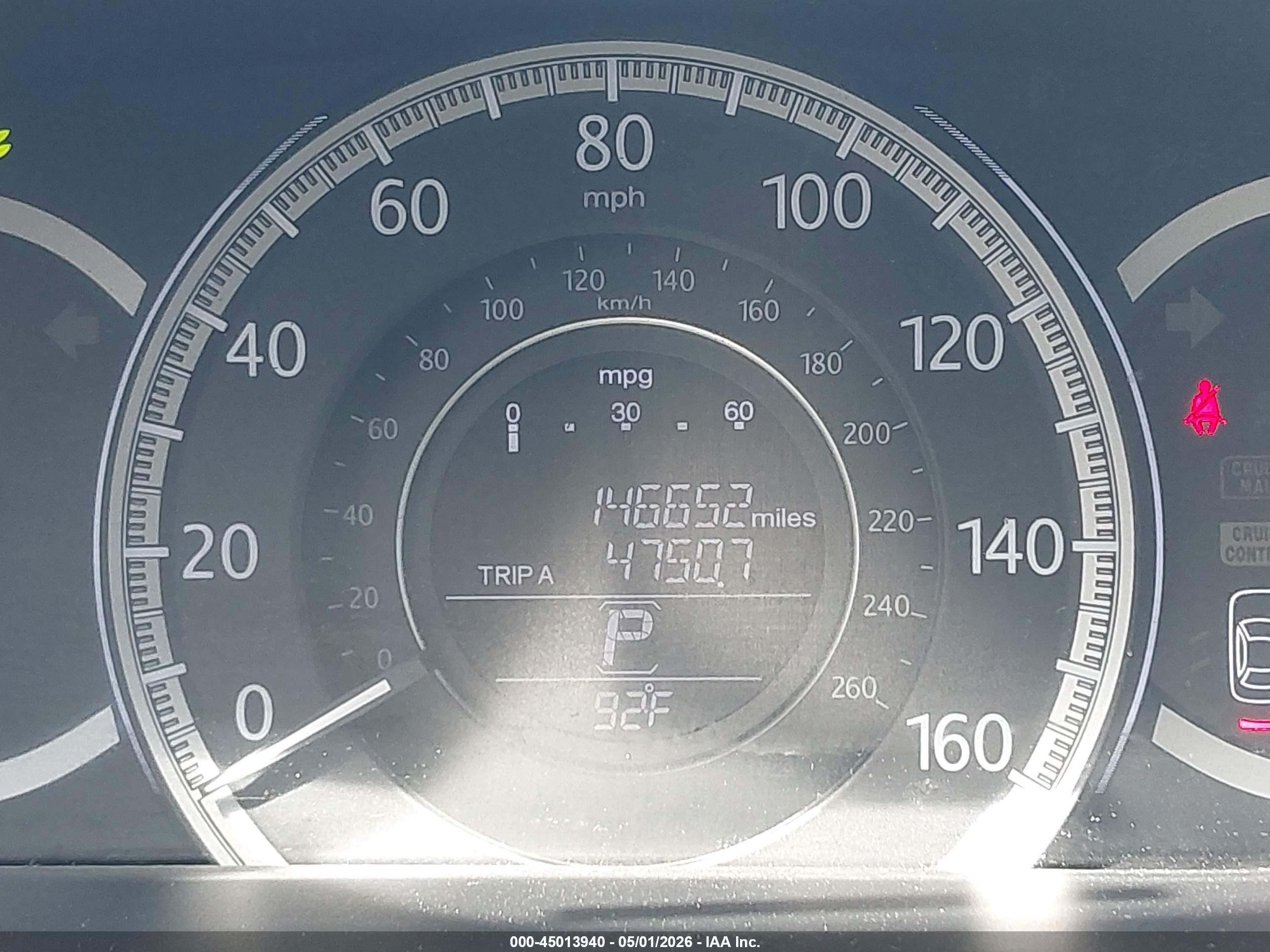 2013 Honda Accord Lx White vin: 1HGCR2F35DA073379