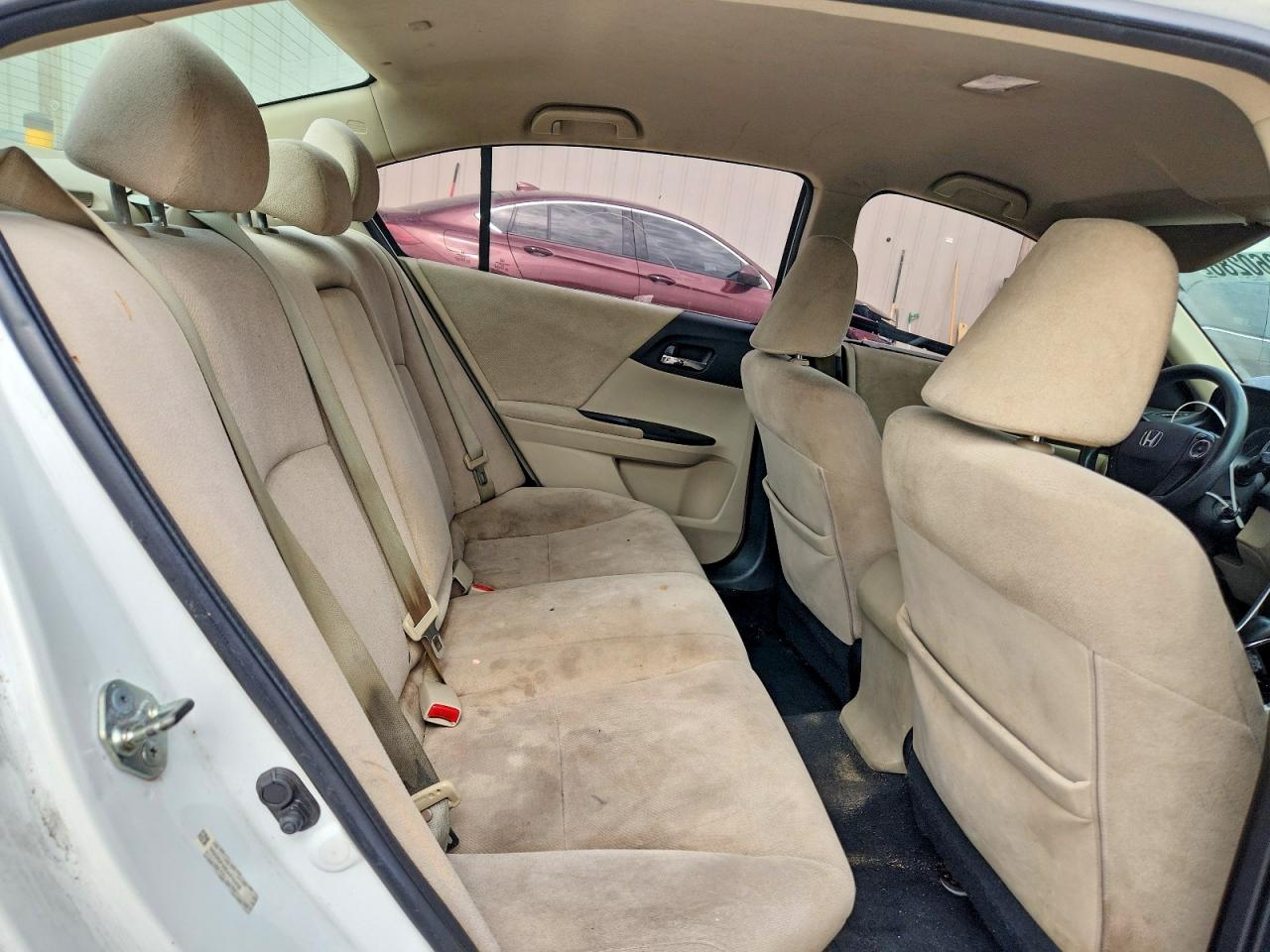 2013 Honda Accord Lx White vin: 1HGCR2F35DA076038