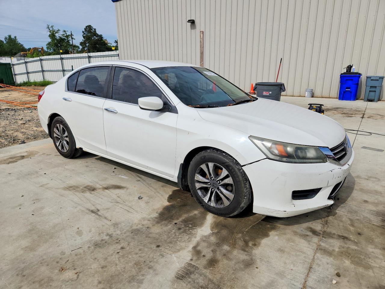 2013 Honda Accord Lx White vin: 1HGCR2F35DA076038