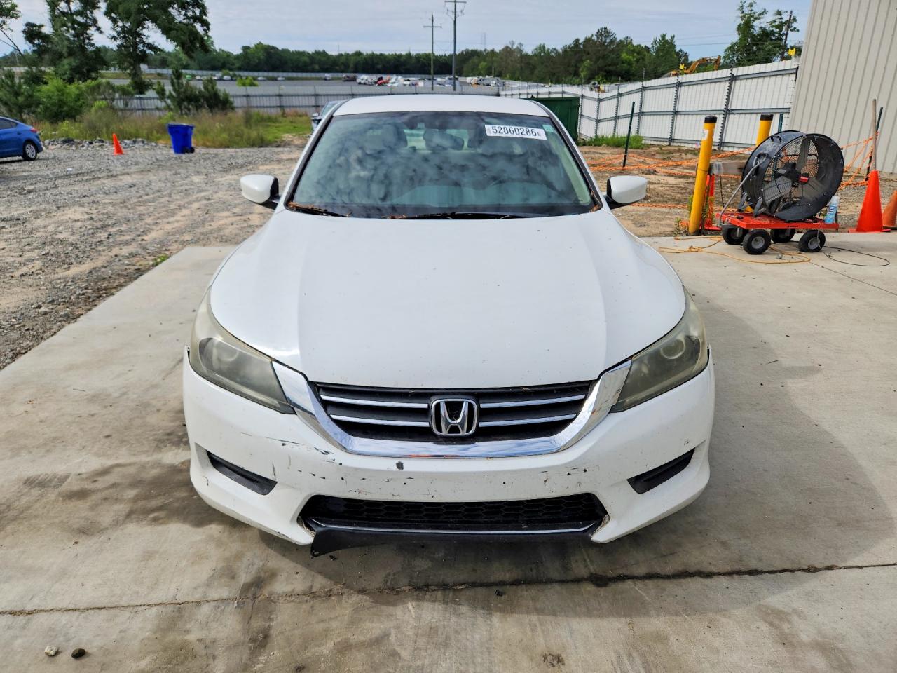 2013 Honda Accord Lx White vin: 1HGCR2F35DA076038