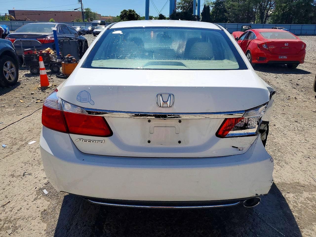 2013 Honda Accord Lx White vin: 1HGCR2F35DA087346