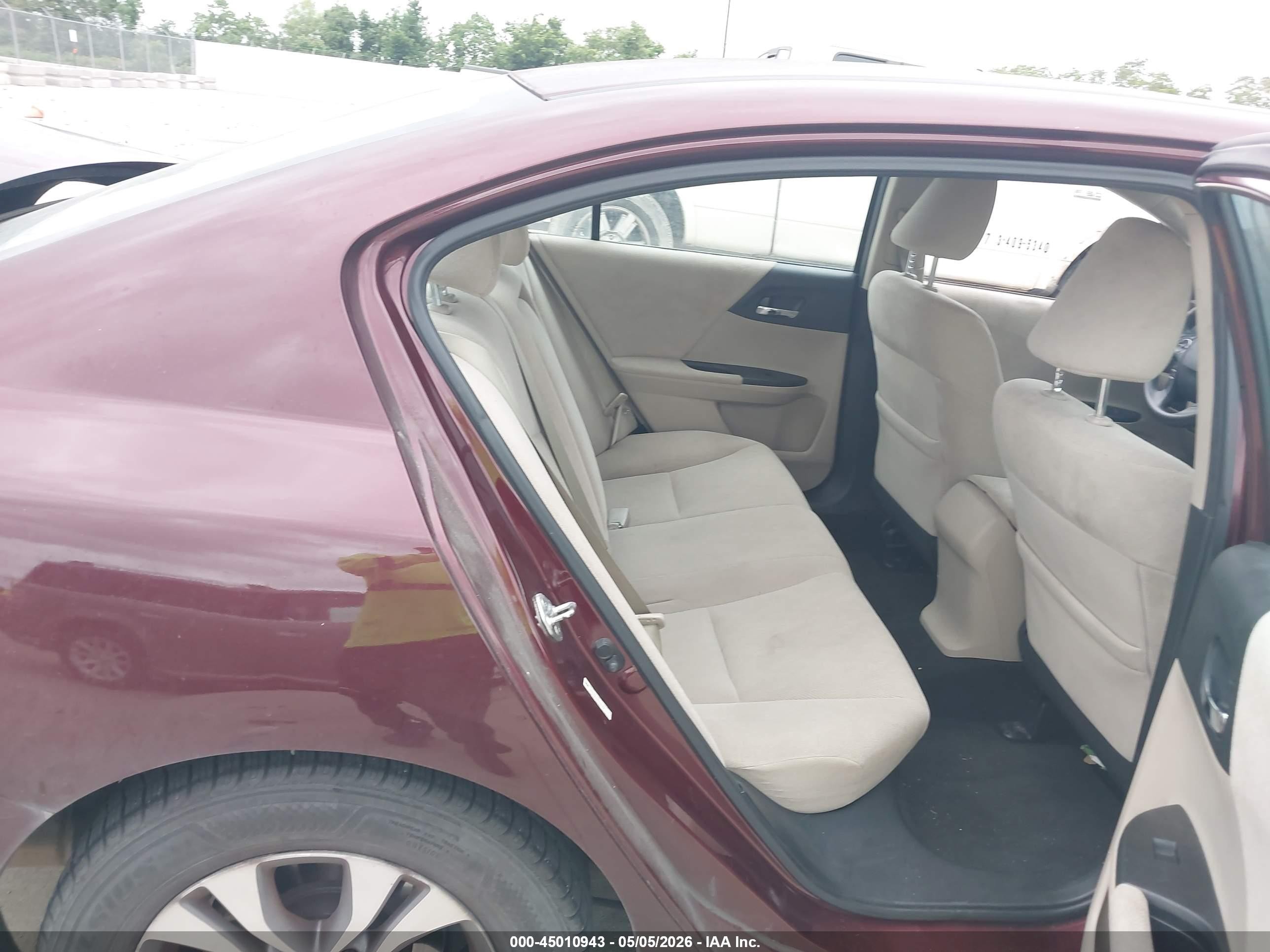 2013 Honda Accord Lx Burgundy vin: 1HGCR2F35DA126162