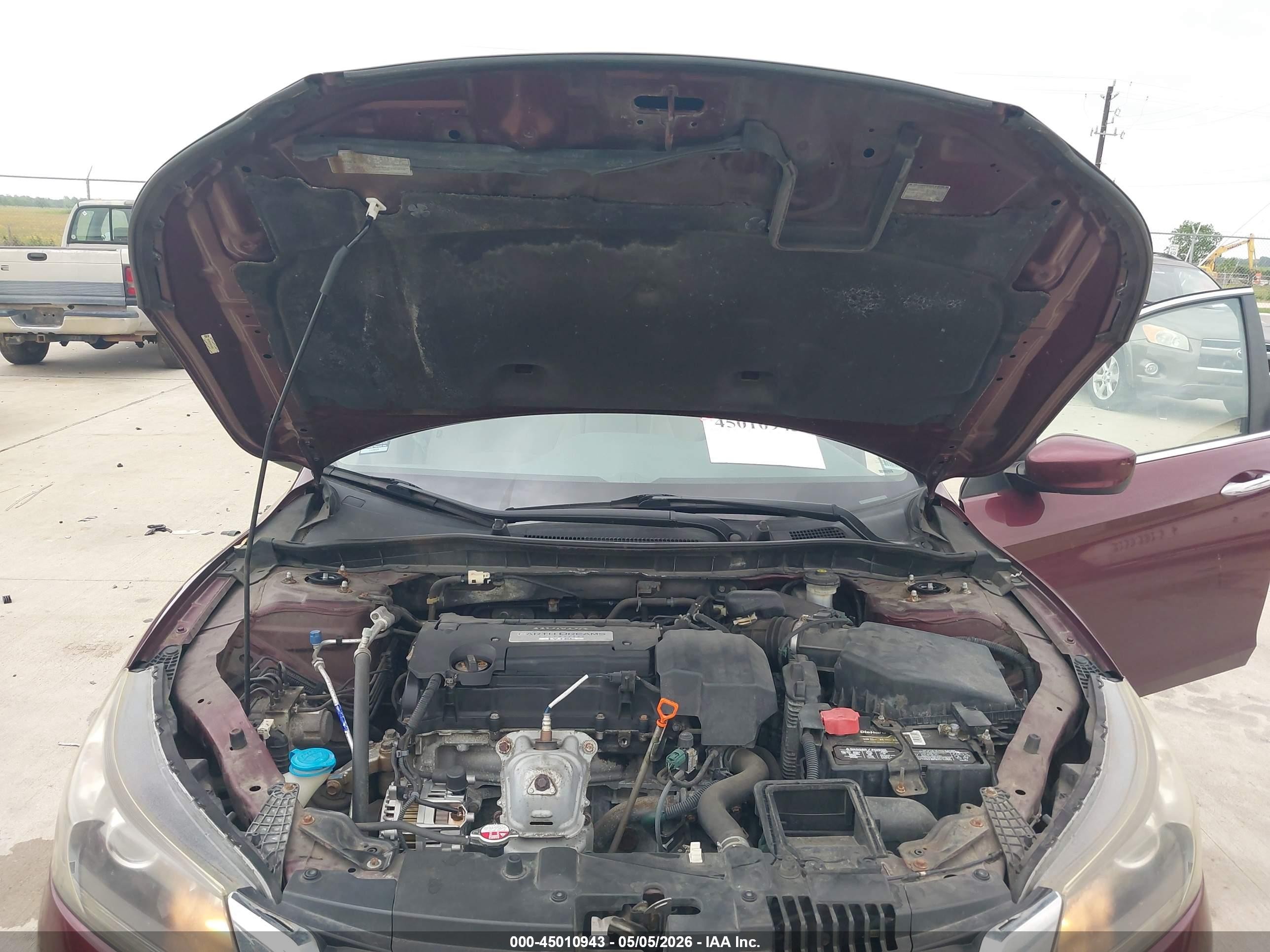 2013 Honda Accord Lx Burgundy vin: 1HGCR2F35DA126162