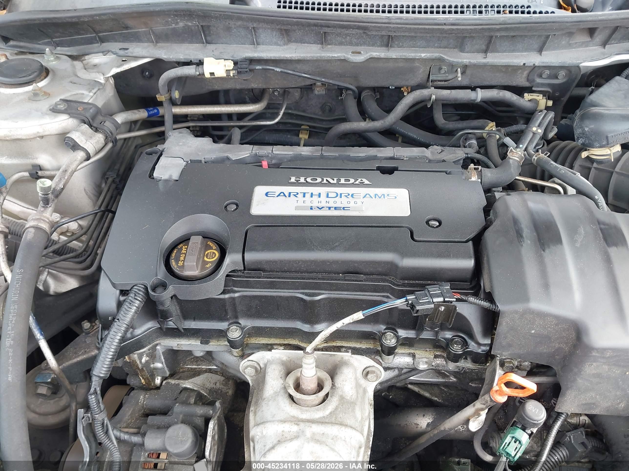 2013 Honda Accord Lx Silver vin: 1HGCR2F35DA154236