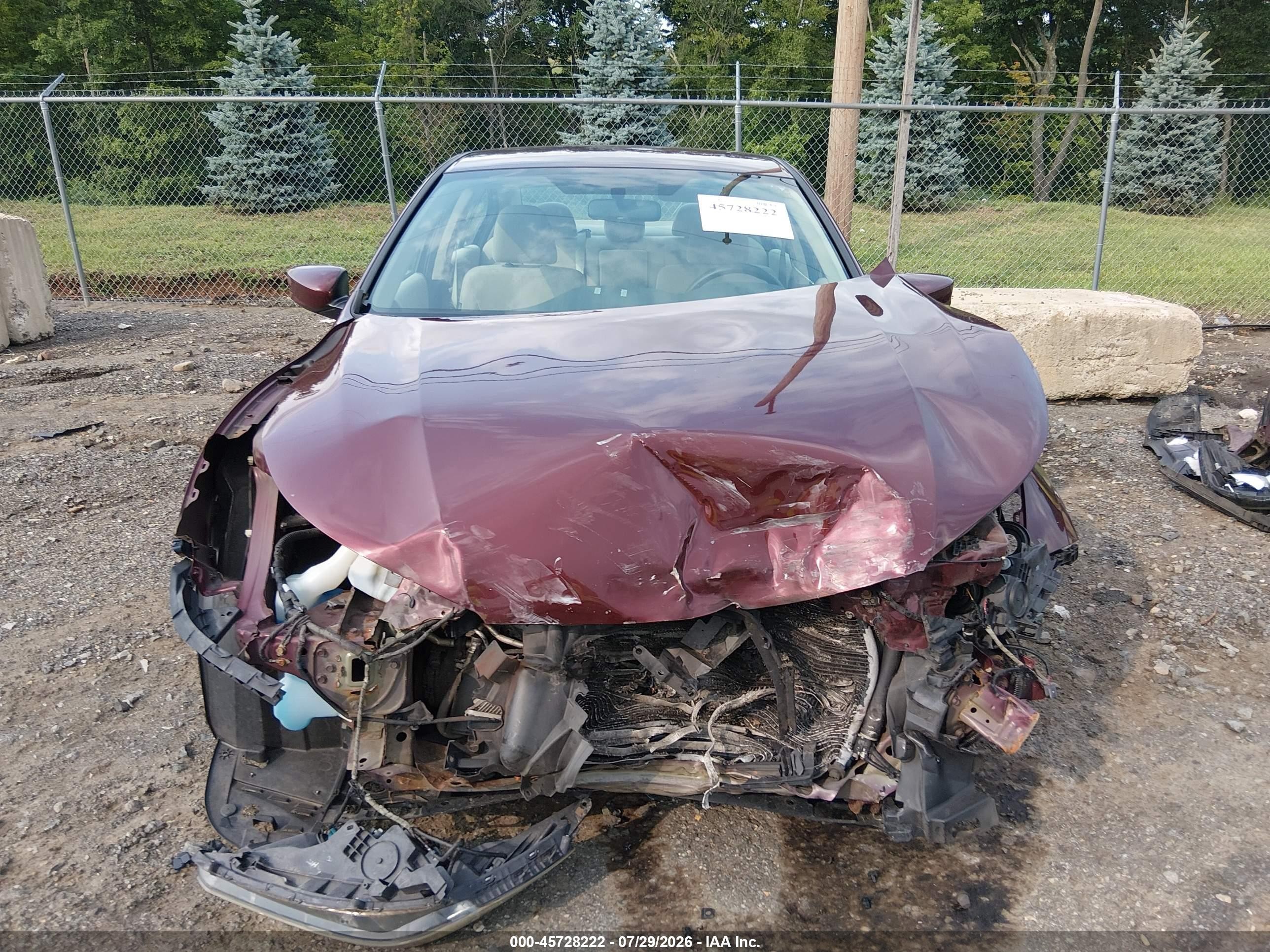 2013 Honda Accord Lx Maroon vin: 1HGCR2F35DA169352
