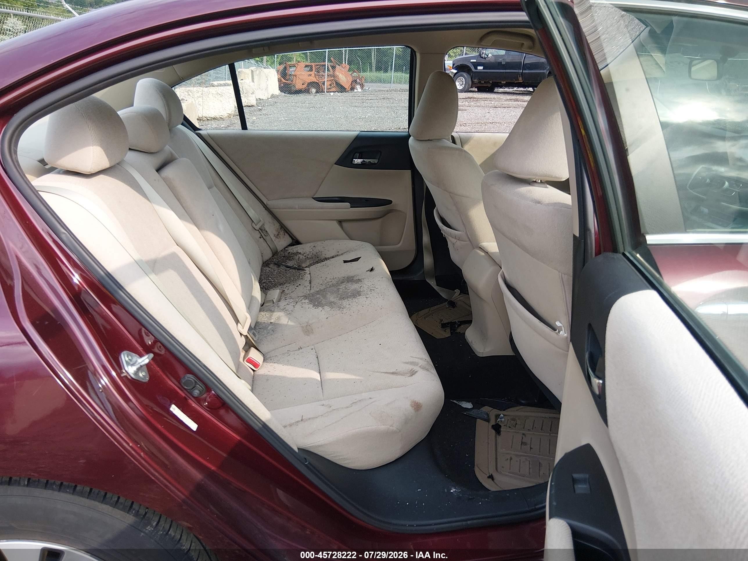 2013 Honda Accord Lx Maroon vin: 1HGCR2F35DA169352