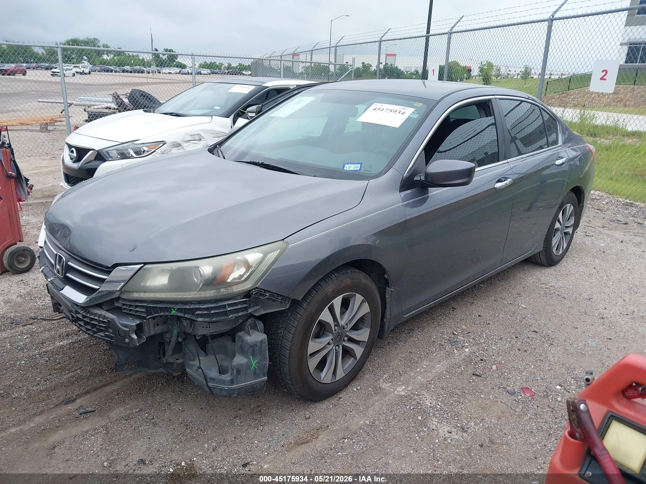 2013 Honda Accord Lx Gray vin: 1HGCR2F35DA170064