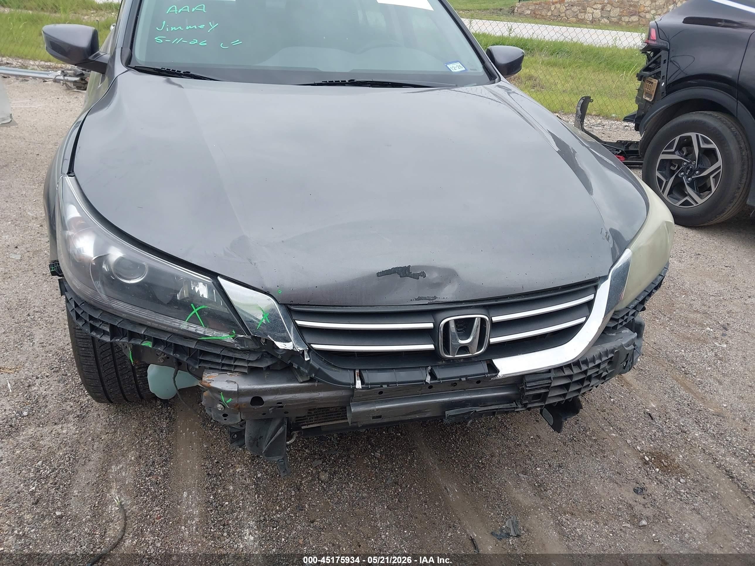 2013 Honda Accord Lx Gray vin: 1HGCR2F35DA170064
