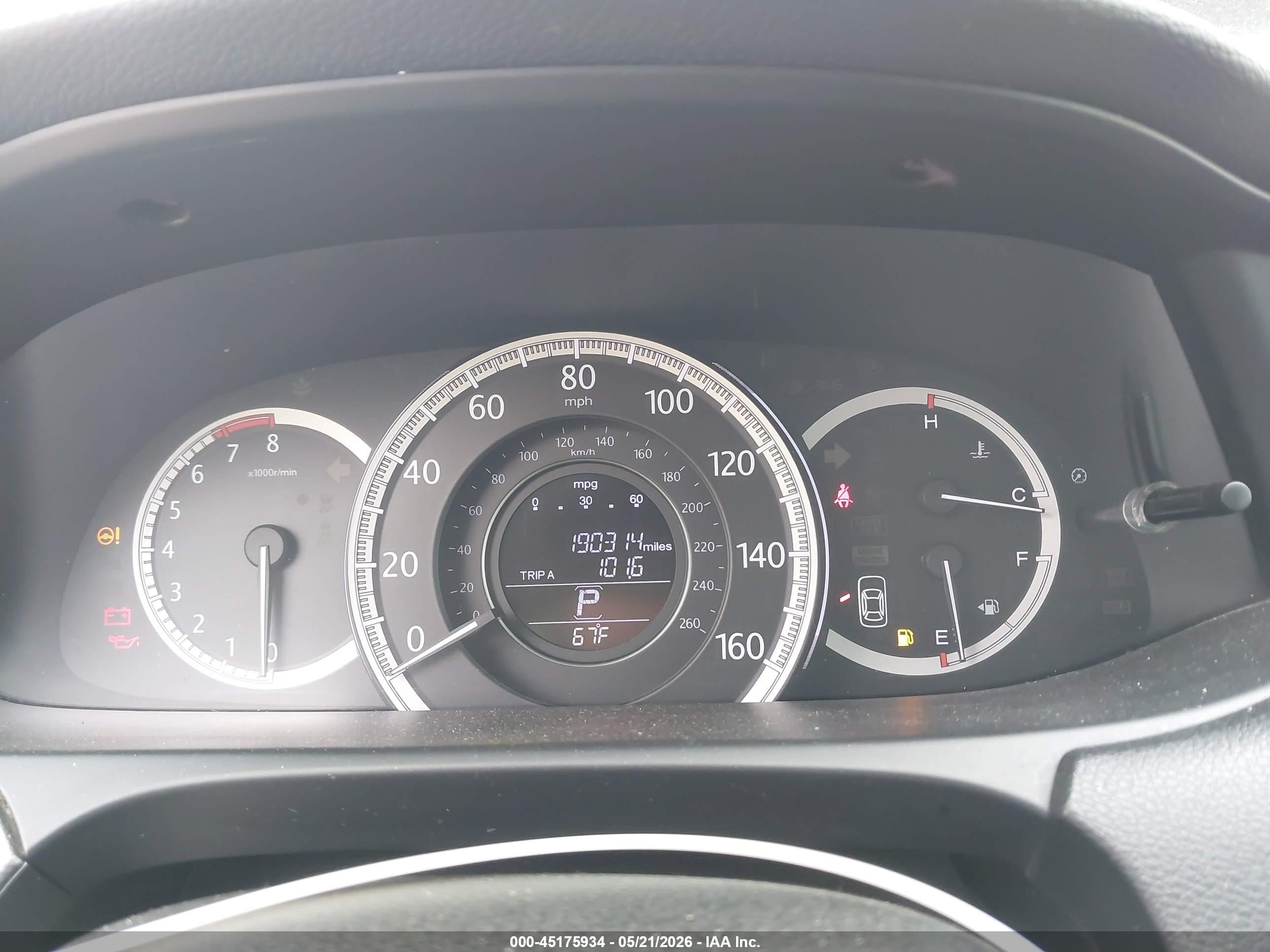 2013 Honda Accord Lx Gray vin: 1HGCR2F35DA170064