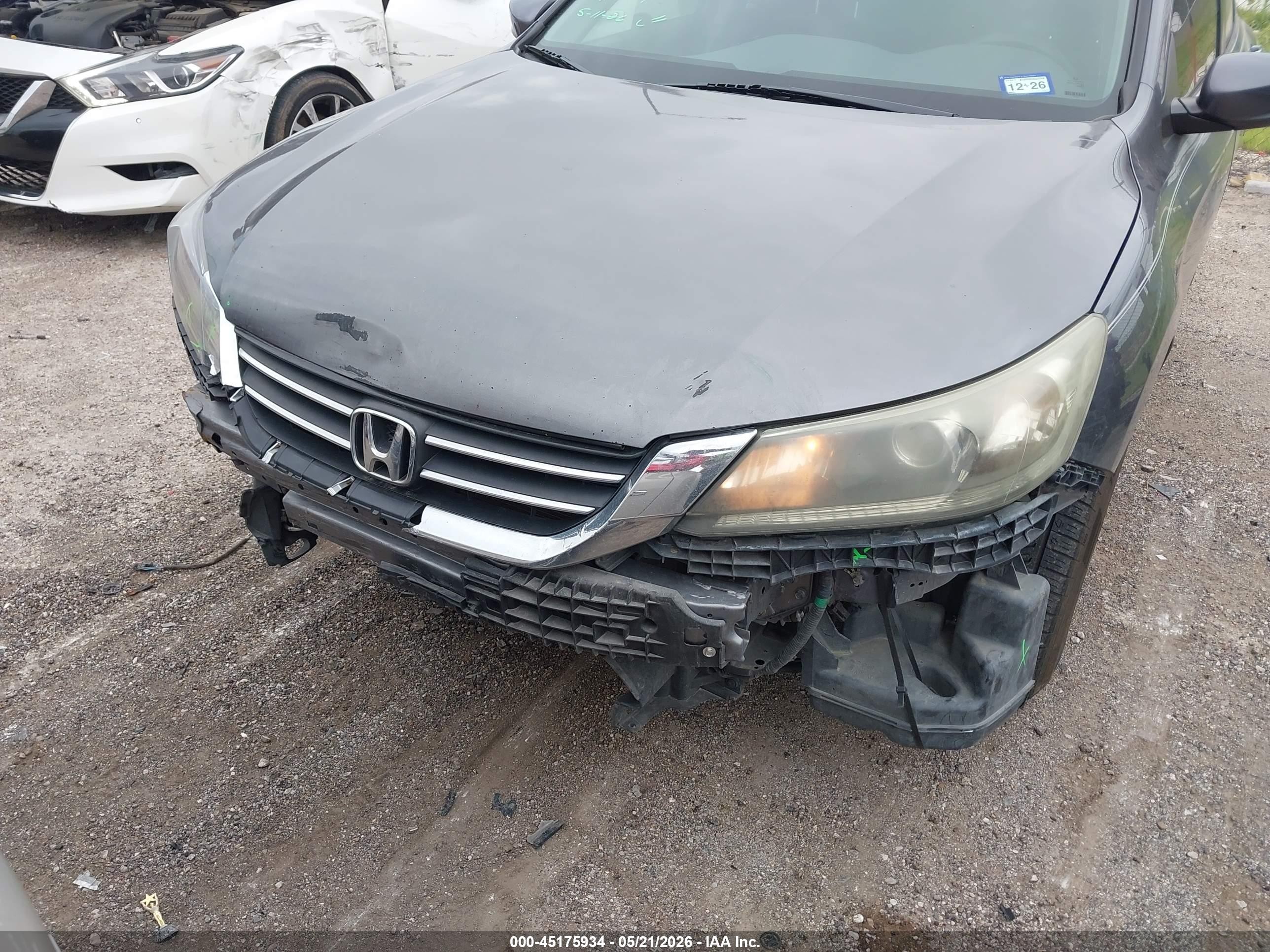 2013 Honda Accord Lx Gray vin: 1HGCR2F35DA170064