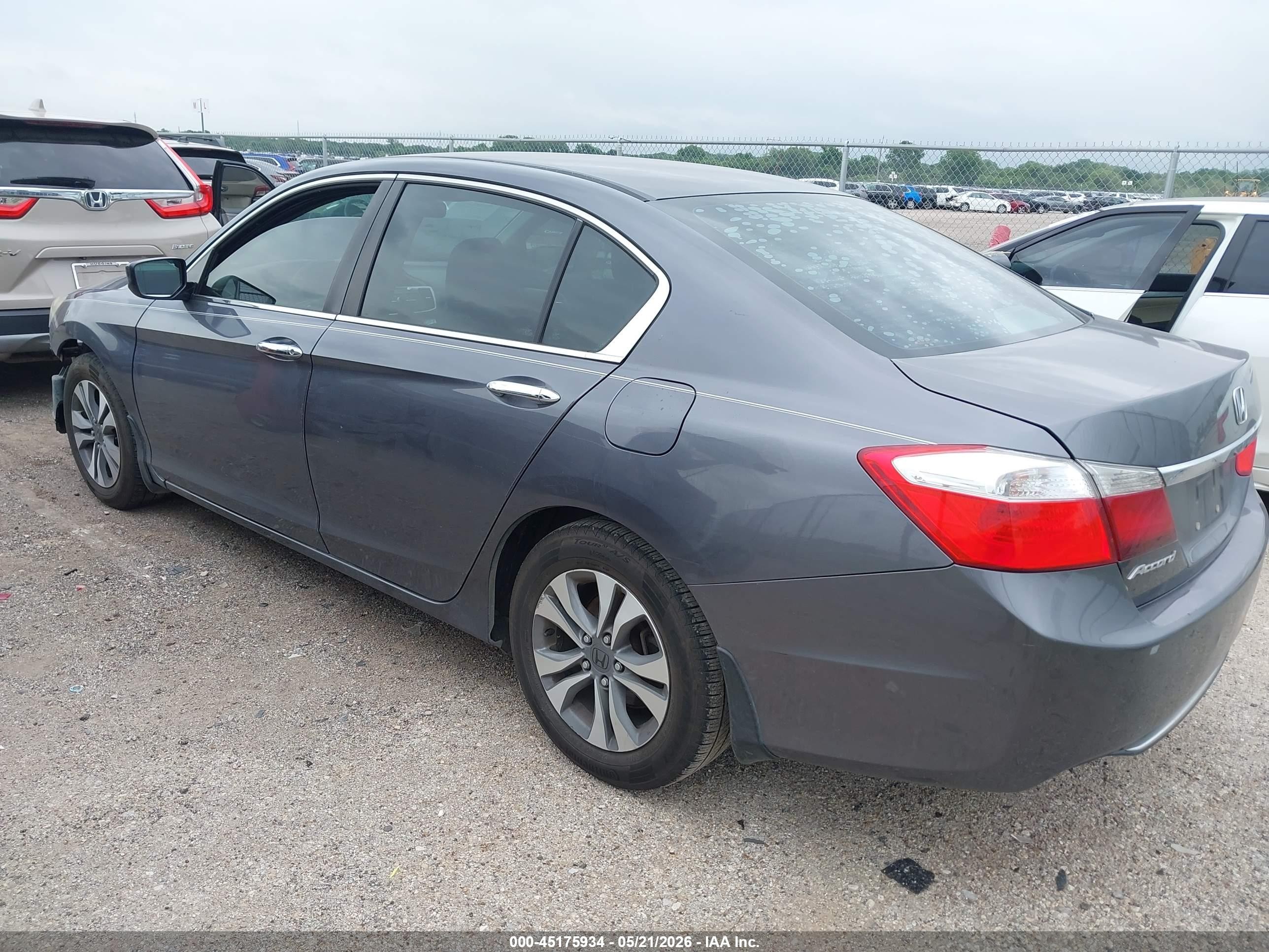 2013 Honda Accord Lx Gray vin: 1HGCR2F35DA170064