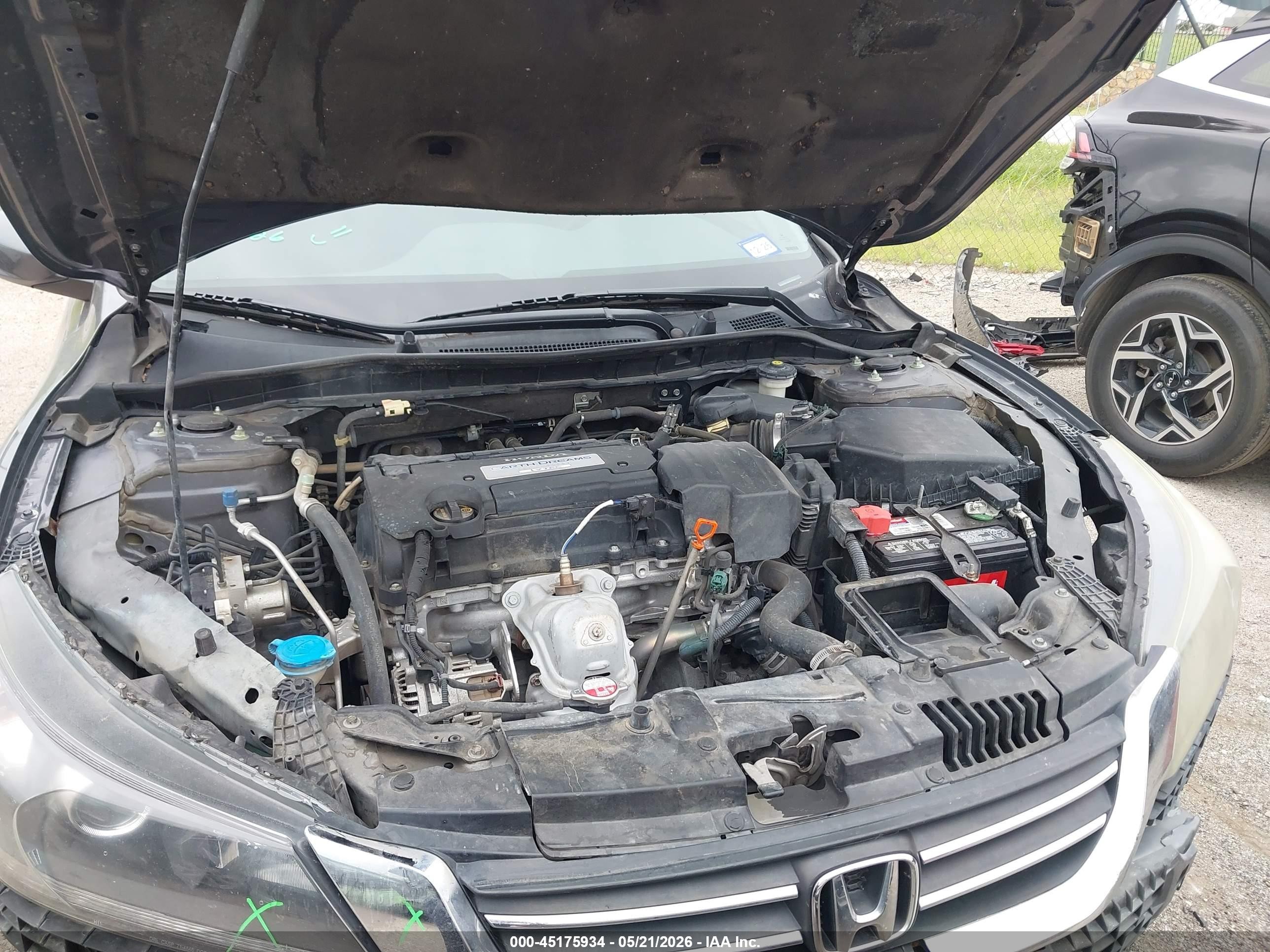 2013 Honda Accord Lx Gray vin: 1HGCR2F35DA170064