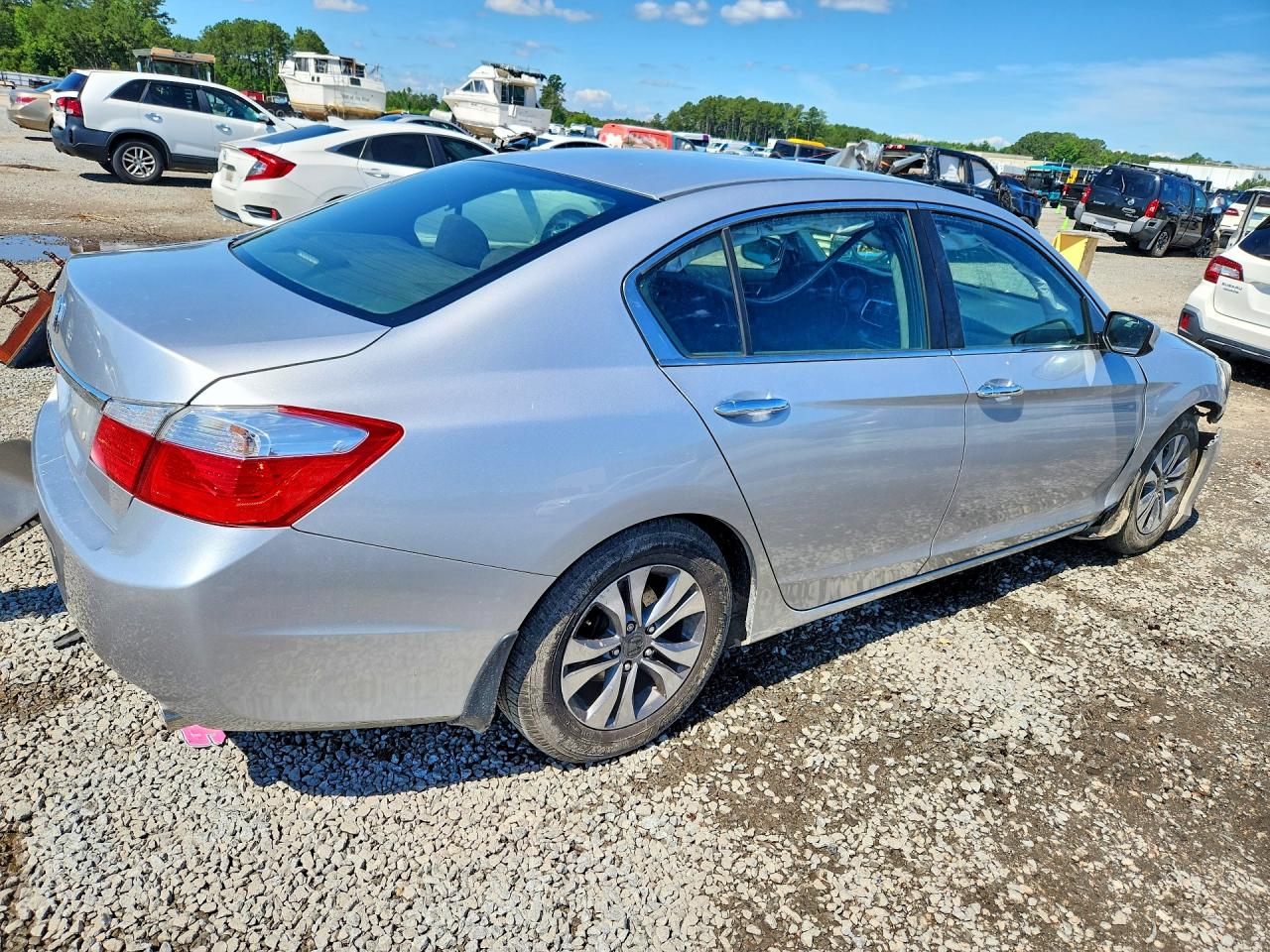 2013 Honda Accord Lx Silver vin: 1HGCR2F35DA187057